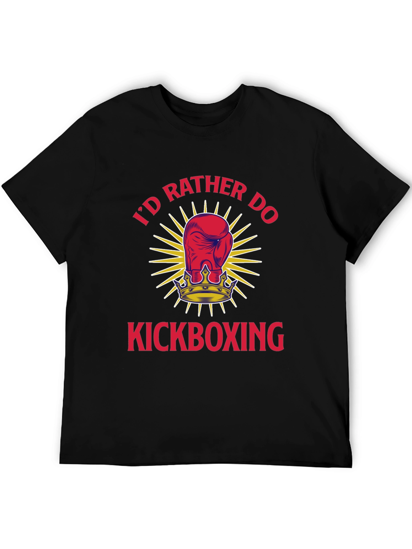 Kickboxing T-Shirt - Id Rather Do Boxing Glove Tee