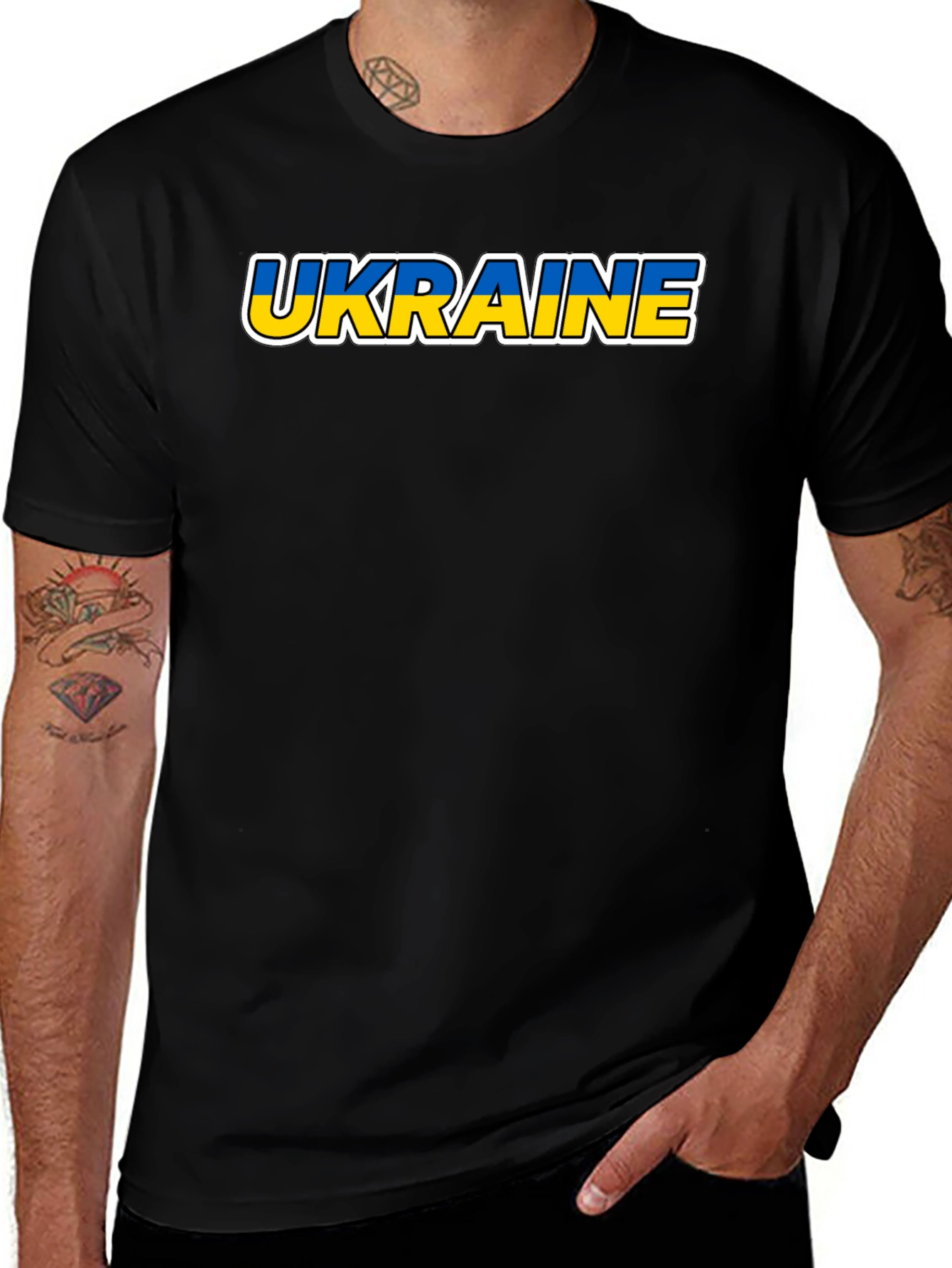 Ukraine Pride T-Shirt - Black Unisex Tee