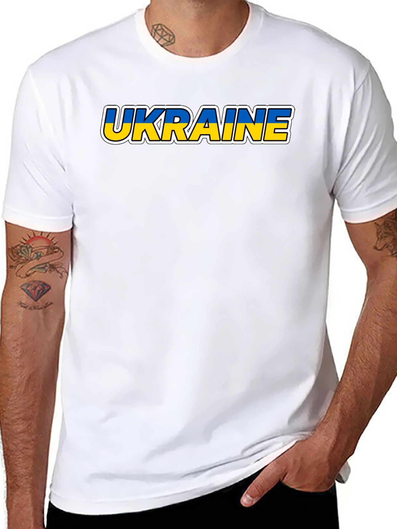 Ukraine Pride T-Shirt - Black Unisex Tee