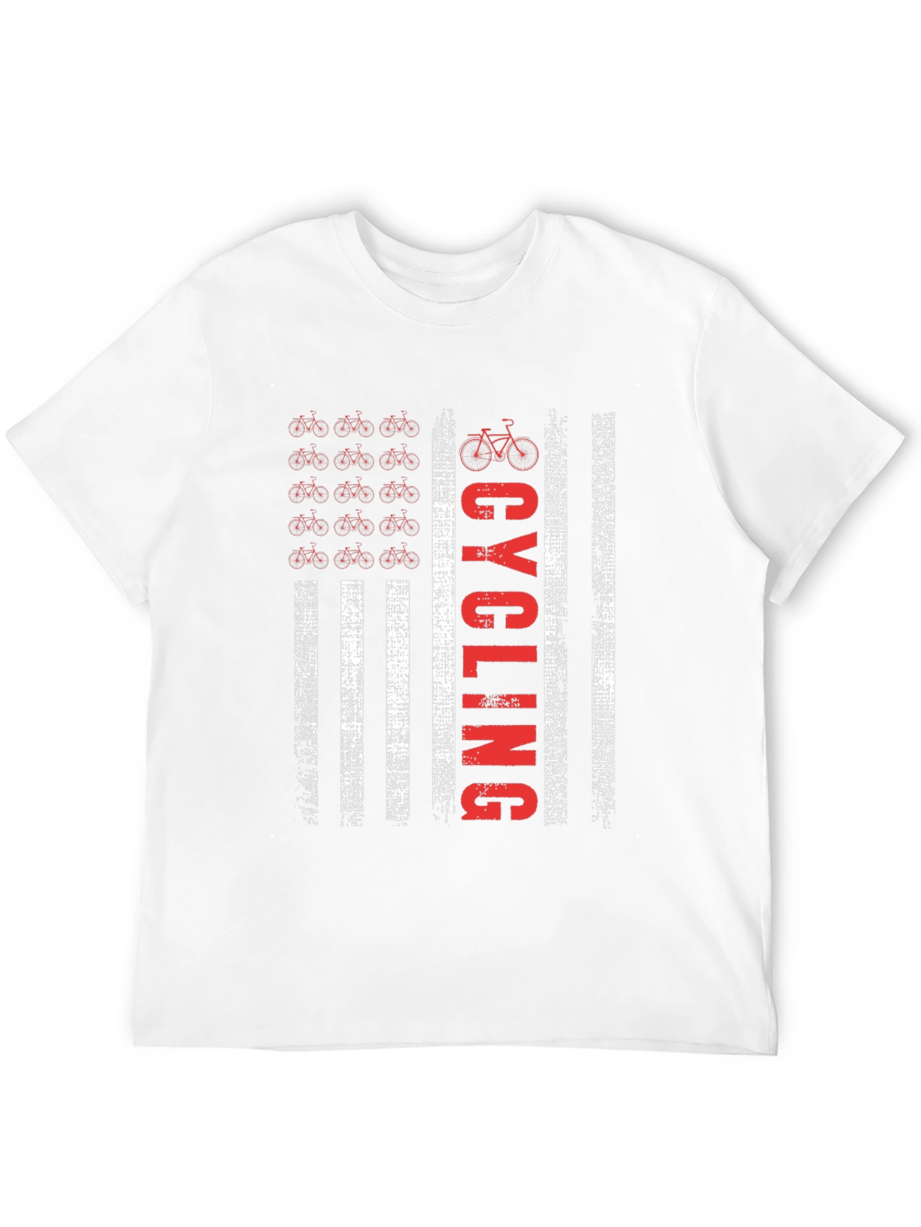 Cycling American Flag T-Shirt