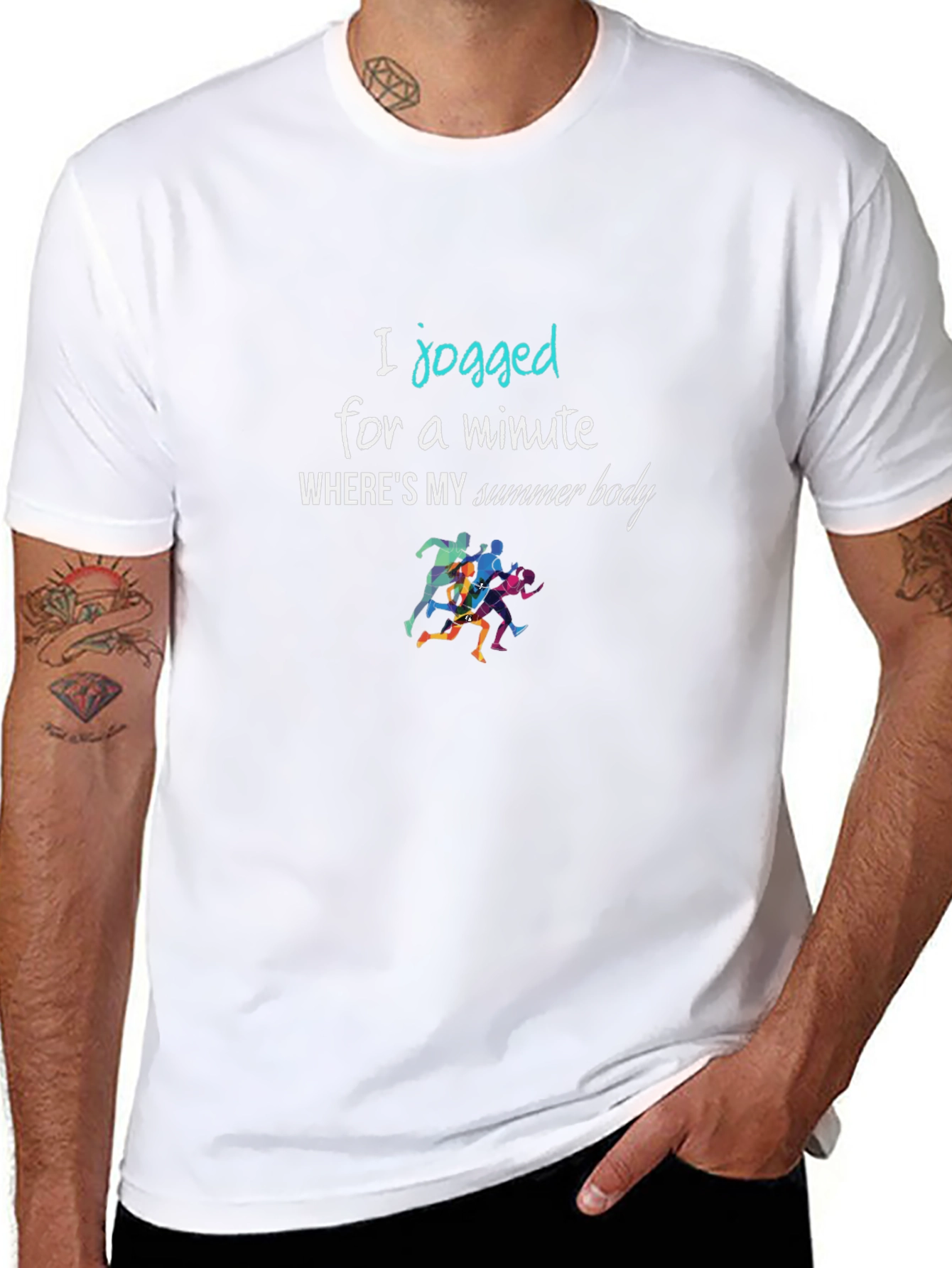 Funny Workout T-Shirt: Jogged For A Minute