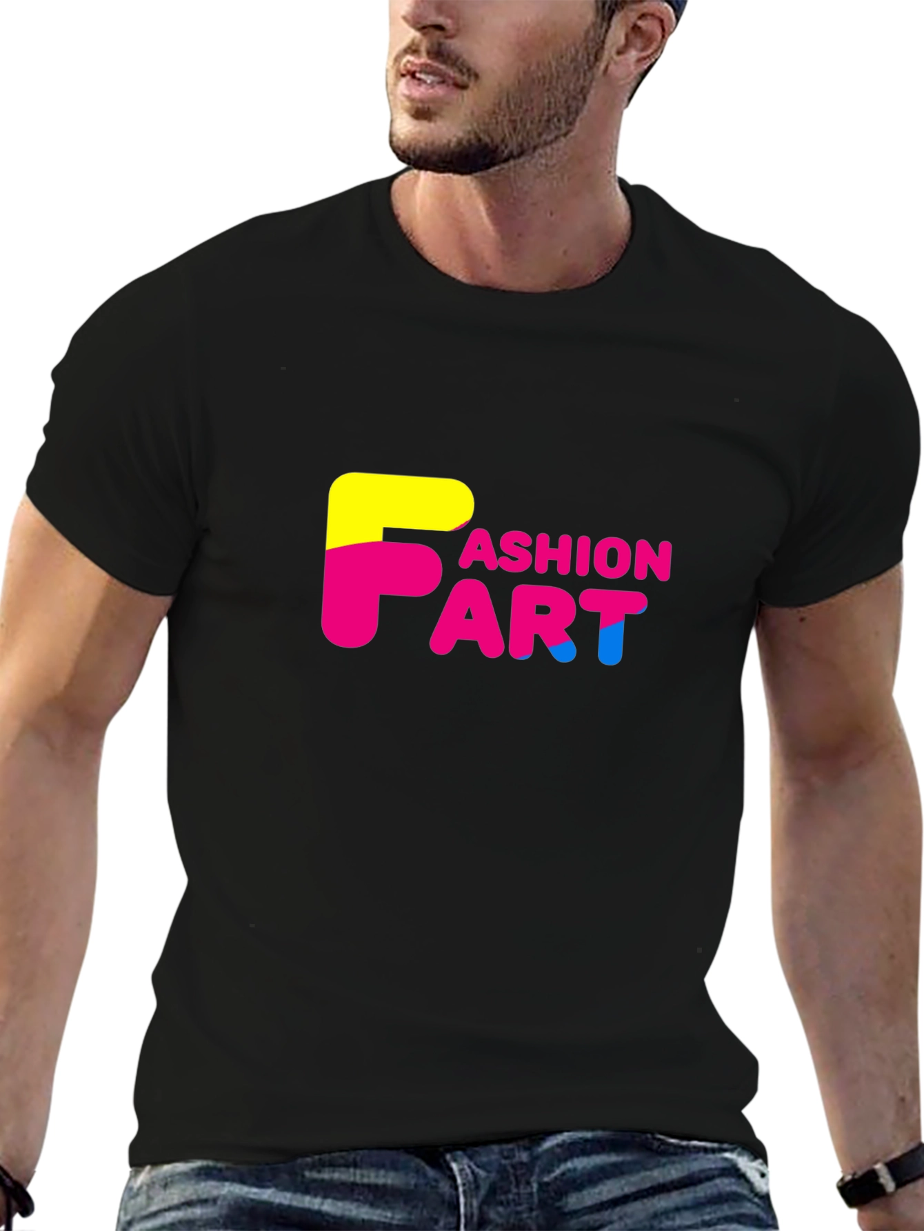 Fashion Art Graphic Black T-Shirt