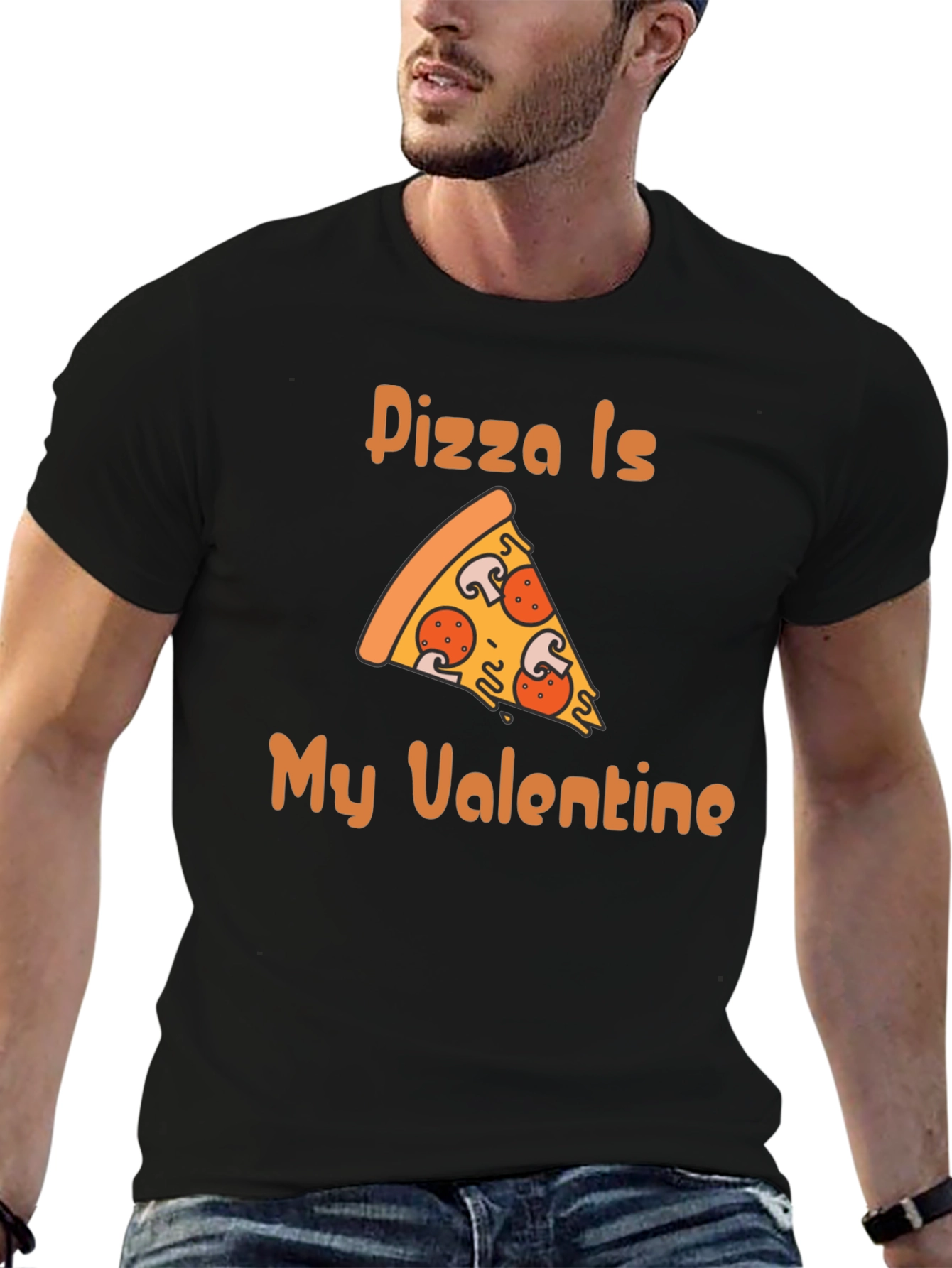 Pizza Is My Valentine Graphic T-Shirt