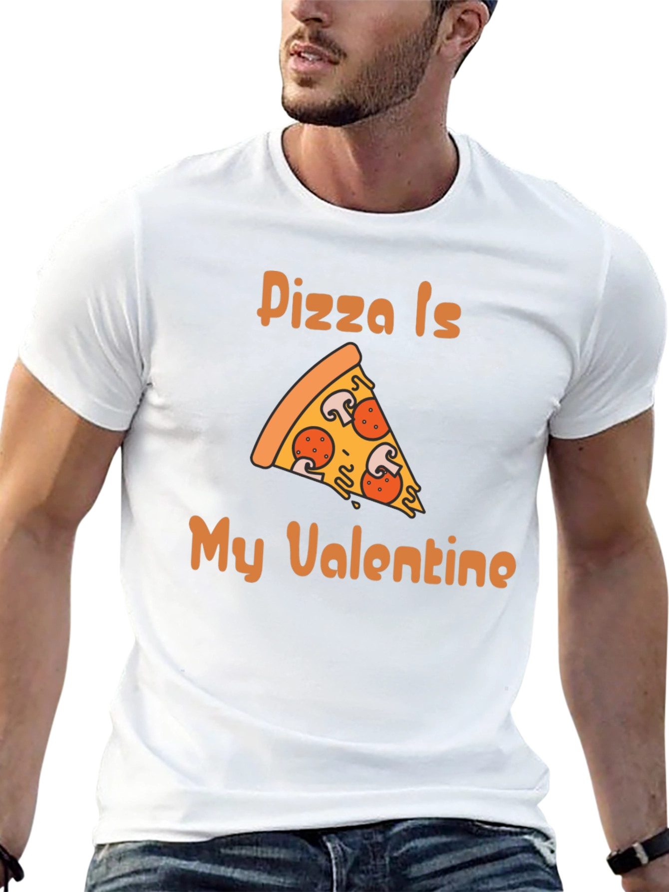 Pizza Is My Valentine Graphic T-Shirt
