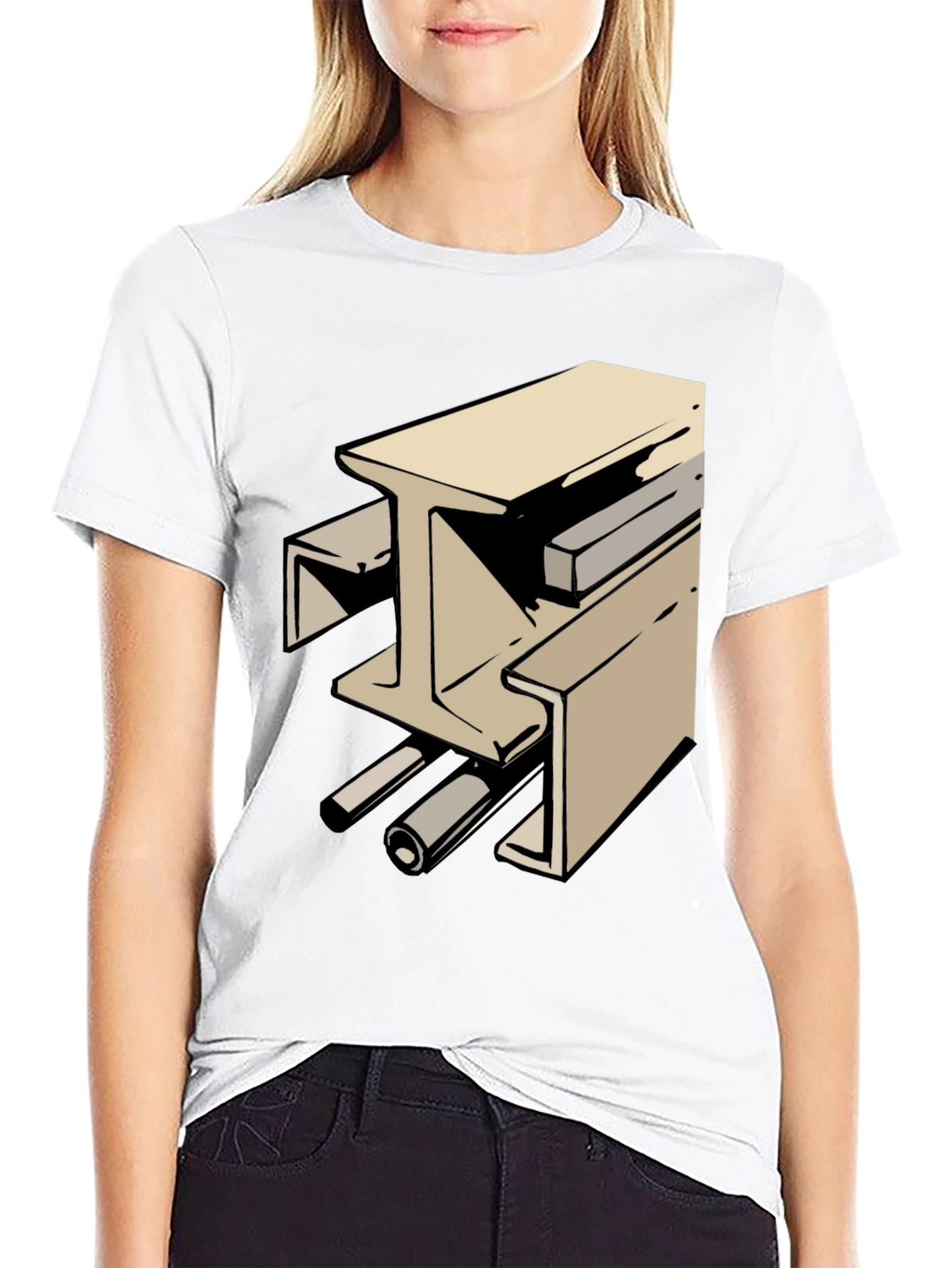 Construction Tee: Beam Graphic T-Shirt