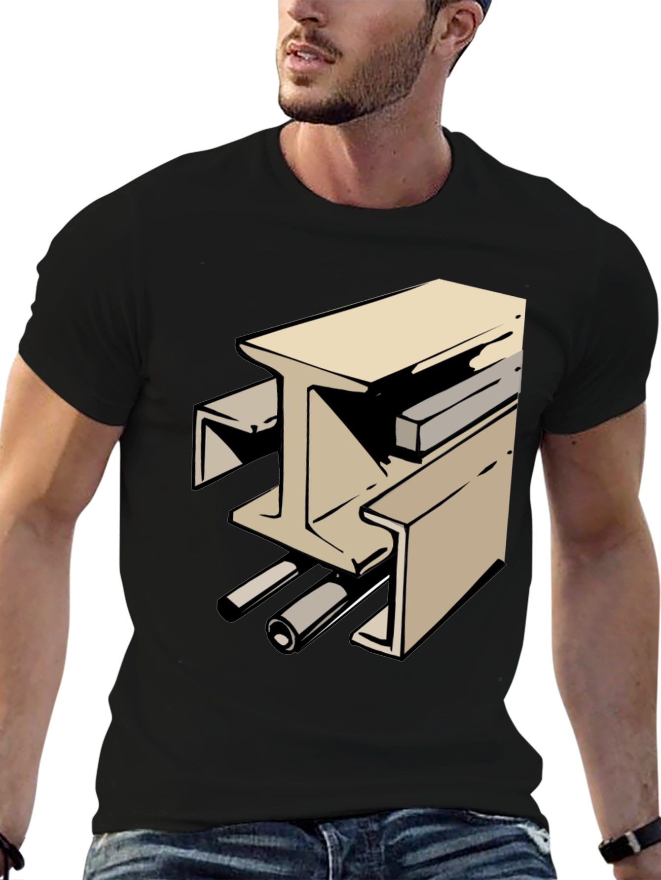 Construction Tee: Beam Graphic T-Shirt