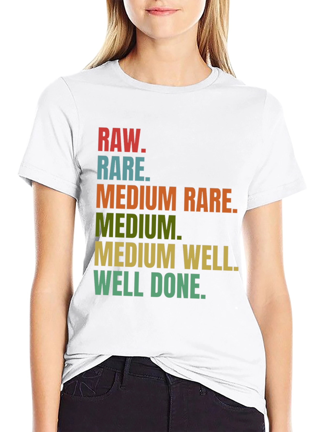 Steak Doneness T-Shirt - Funny Grilling Tee