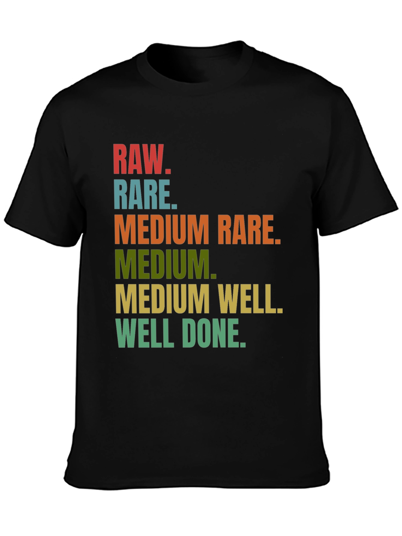 Steak Doneness T-Shirt - Funny Grilling Tee