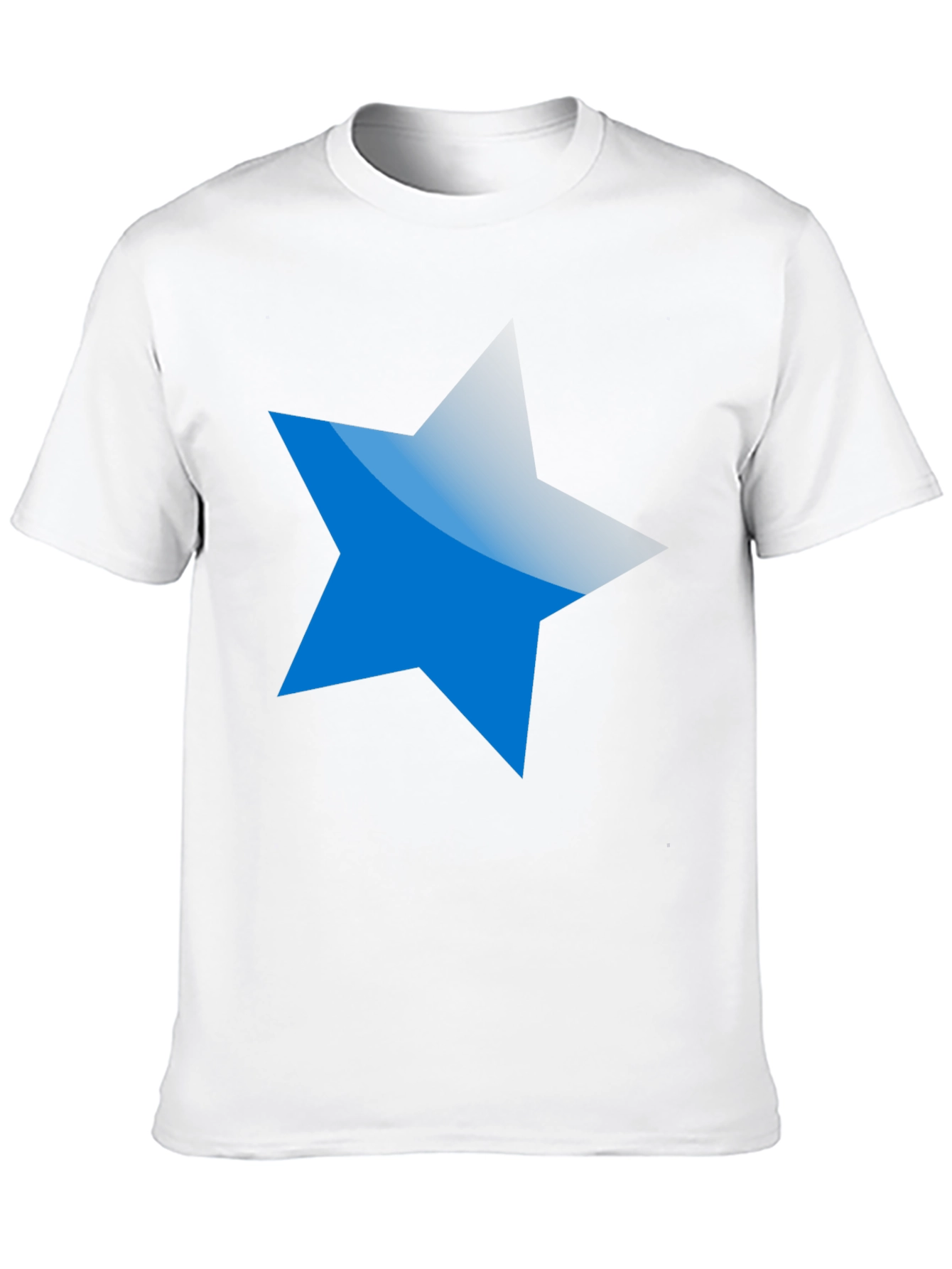 Blue Star Graphic Black T-Shirt