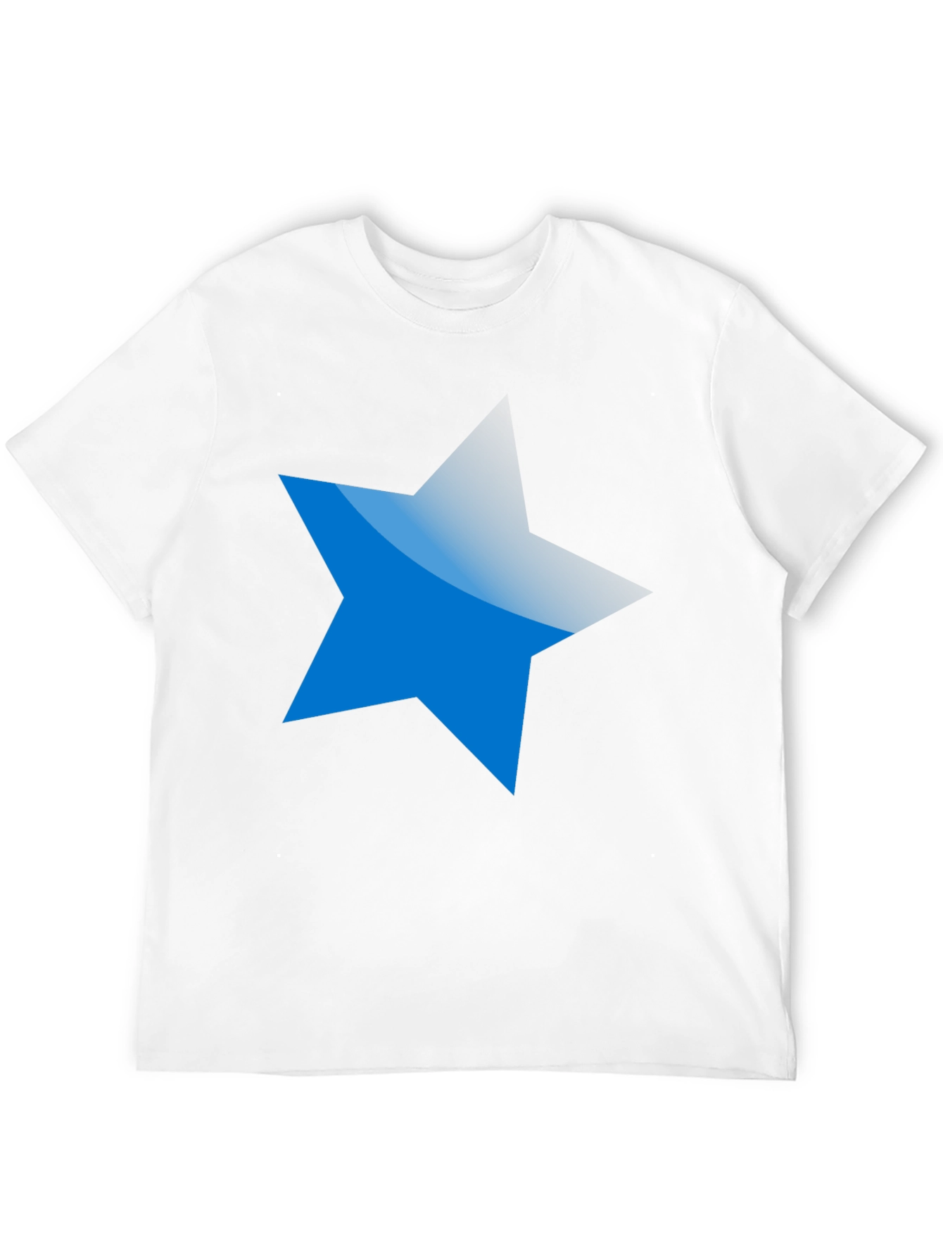 Blue Star Graphic Black T-Shirt