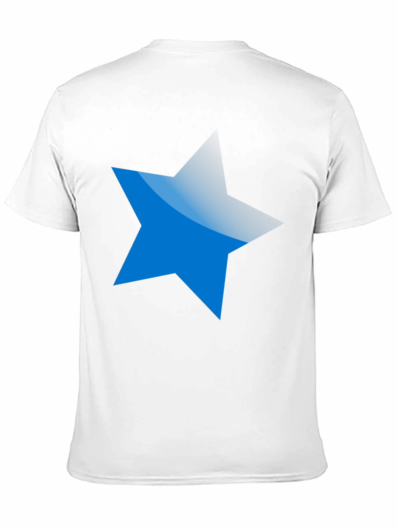 Blue Star Graphic Black T-Shirt