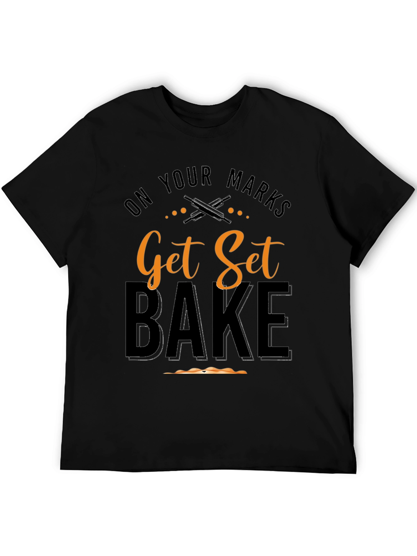 Get Set Bake Black T-Shirt