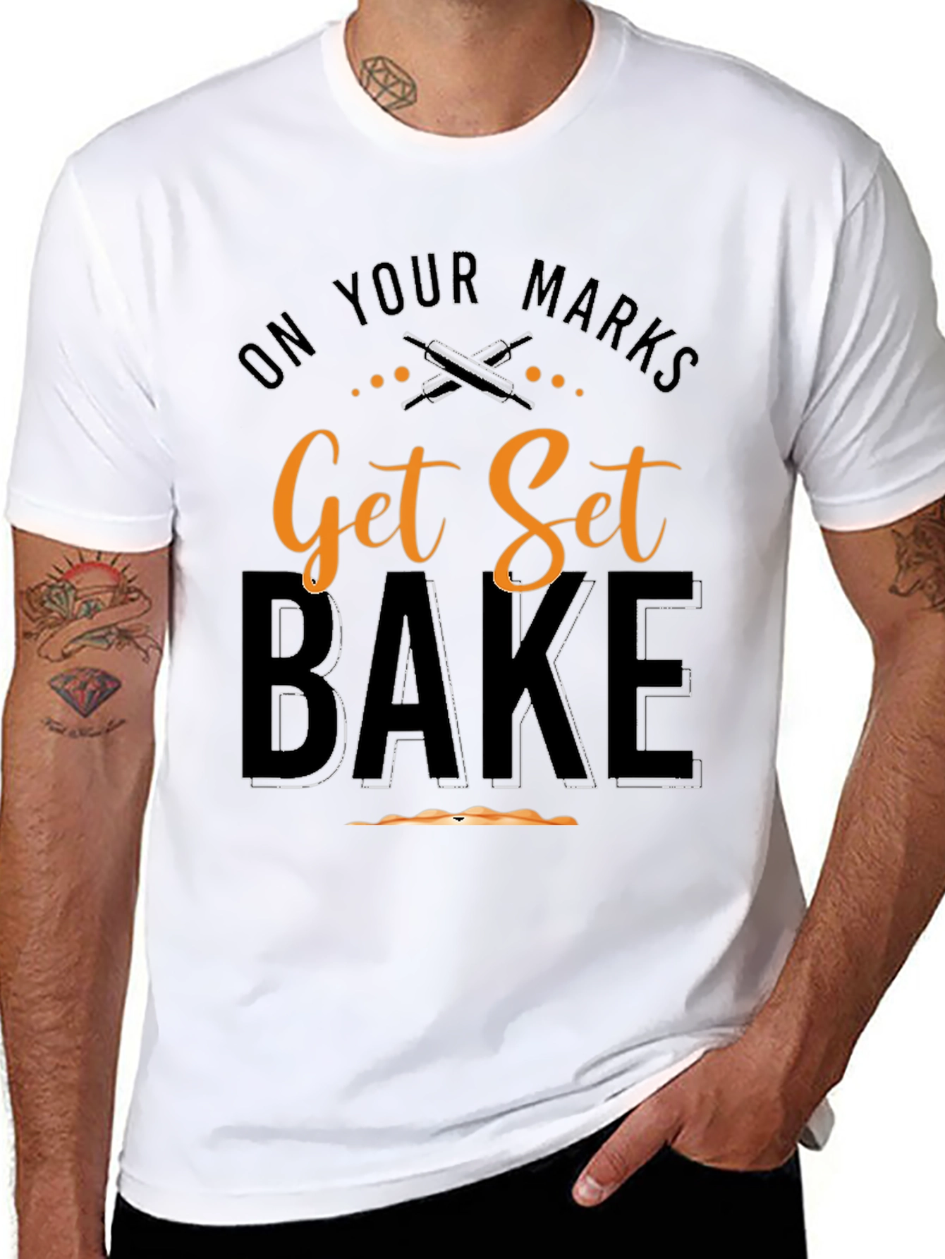Get Set Bake Black T-Shirt