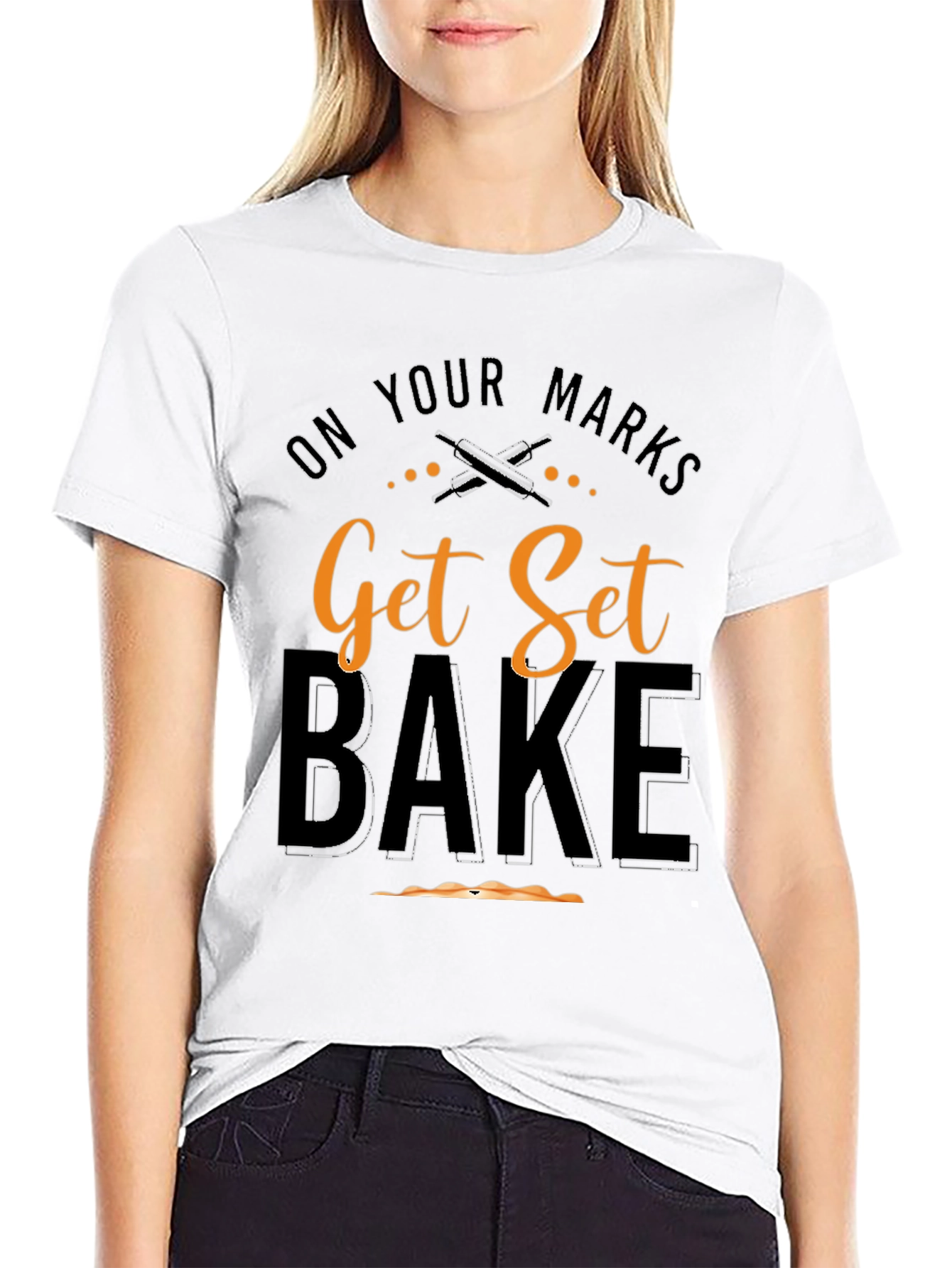 Get Set Bake Black T-Shirt