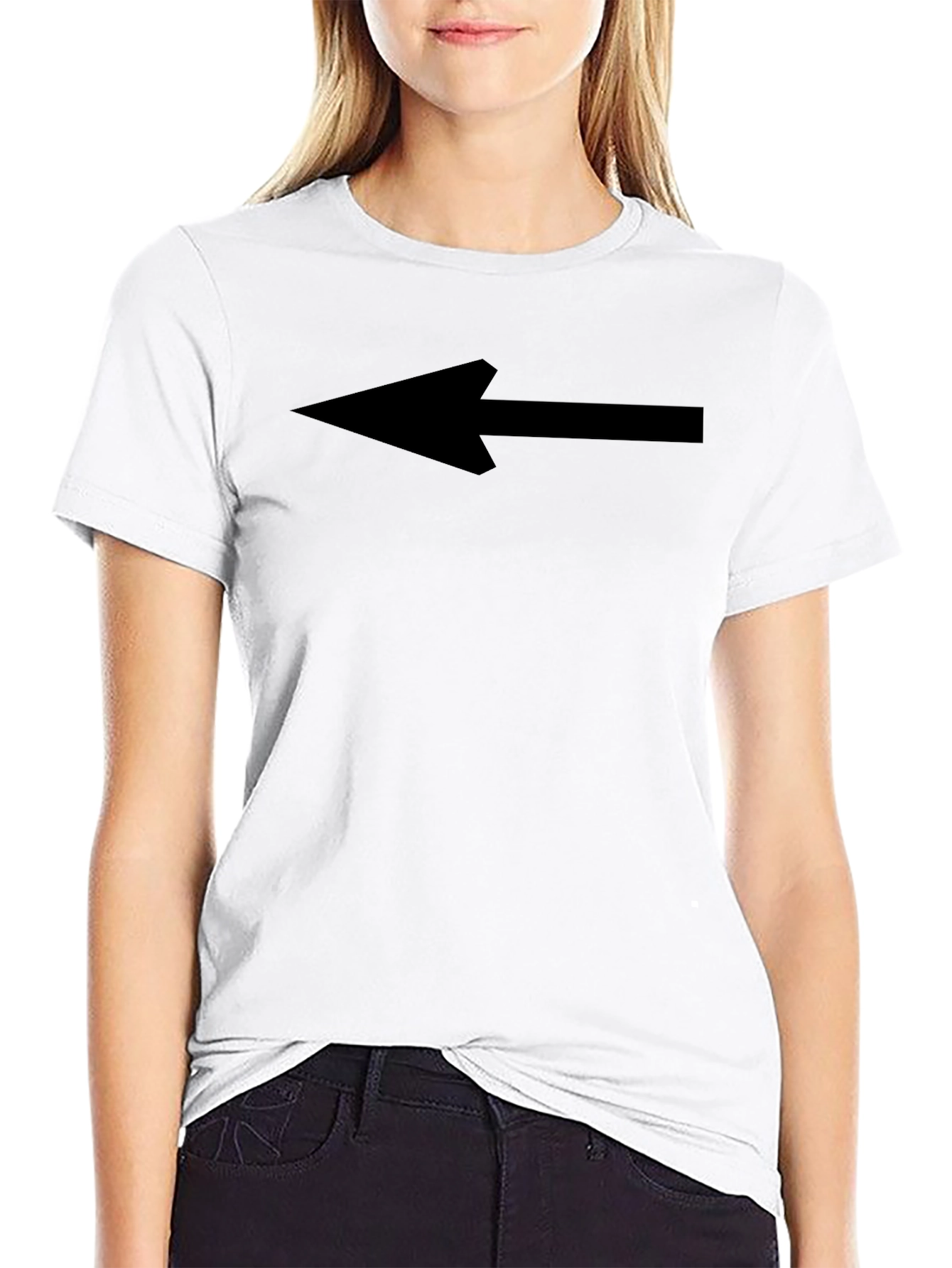 Black Arrow Graphic Tee - Point the Way!