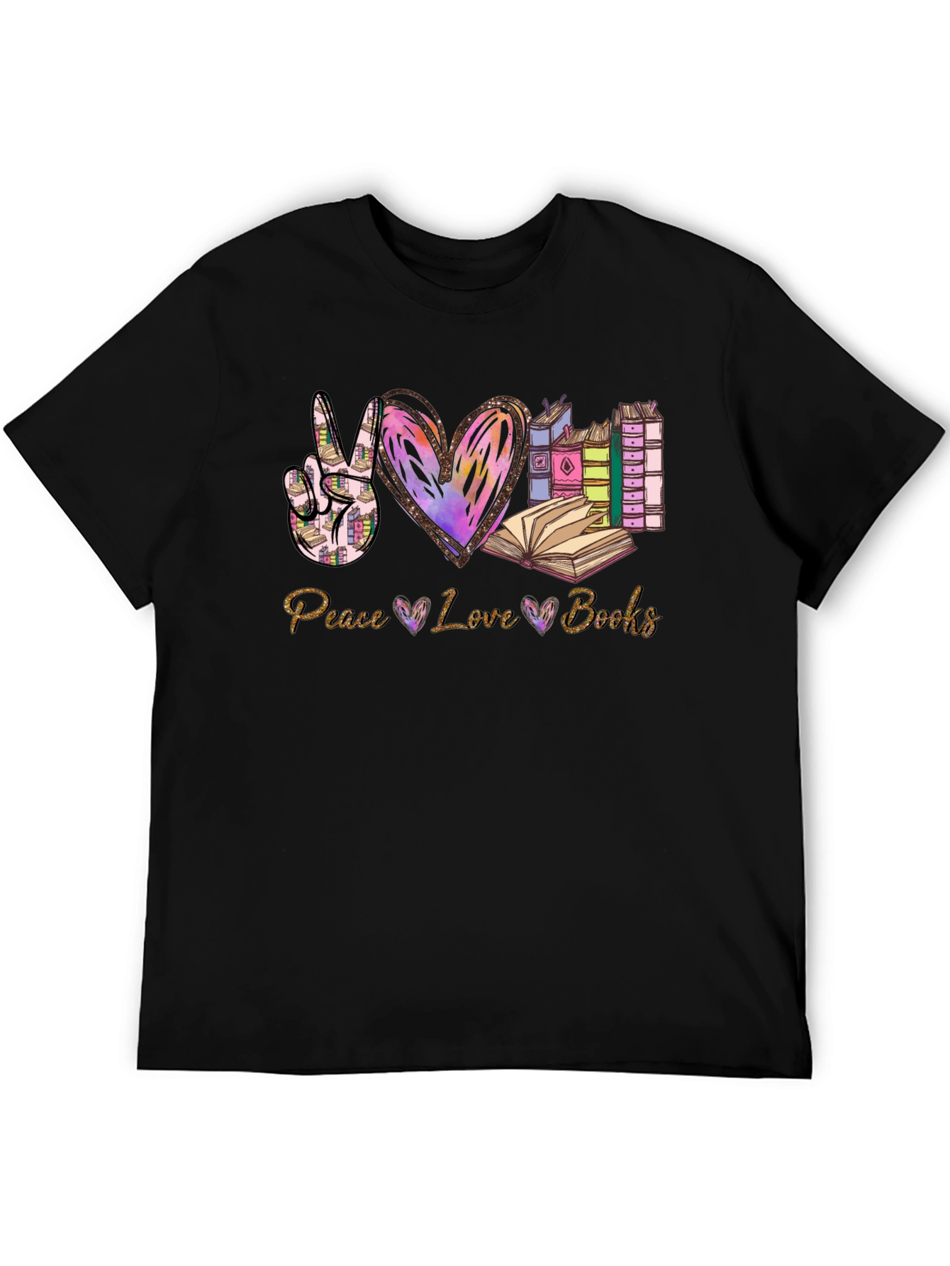 Peace Love Books T-Shirt | Reading Lover Tee
