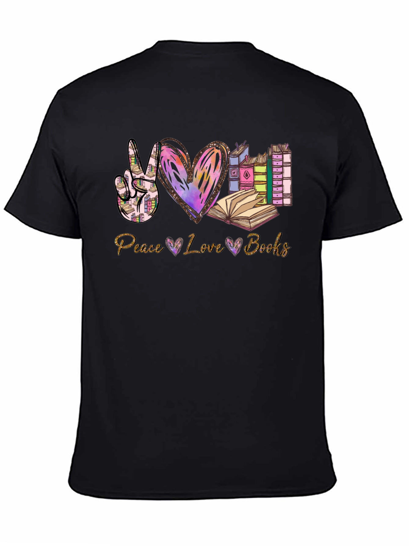 Peace Love Books T-Shirt | Reading Lover Tee
