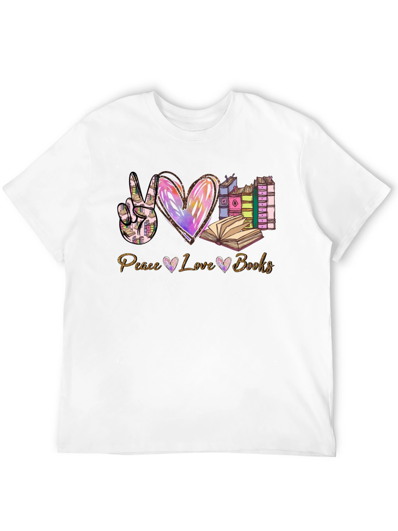 Peace Love Books T-Shirt | Reading Lover Tee