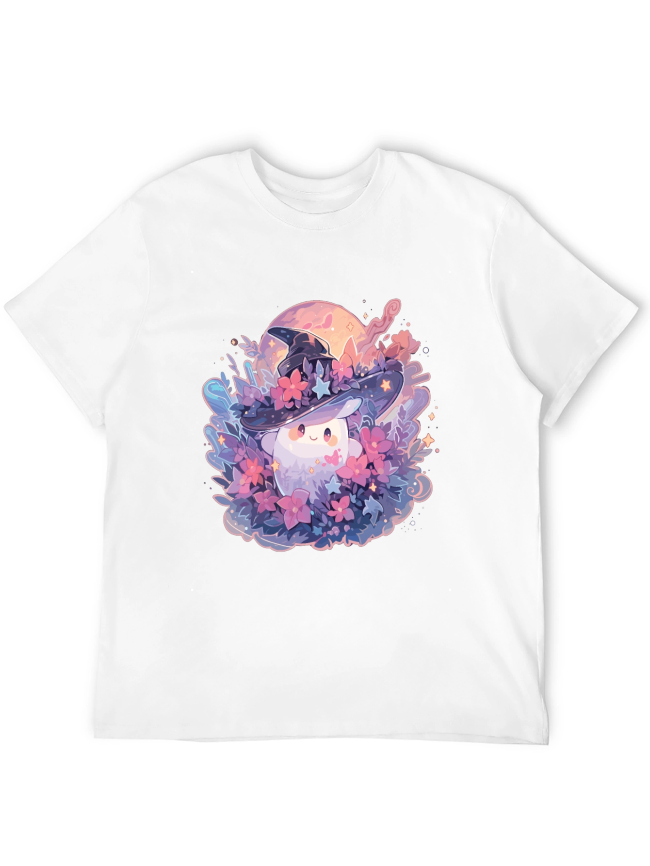 Mushroom Witch Graphic Tee - Unique Design