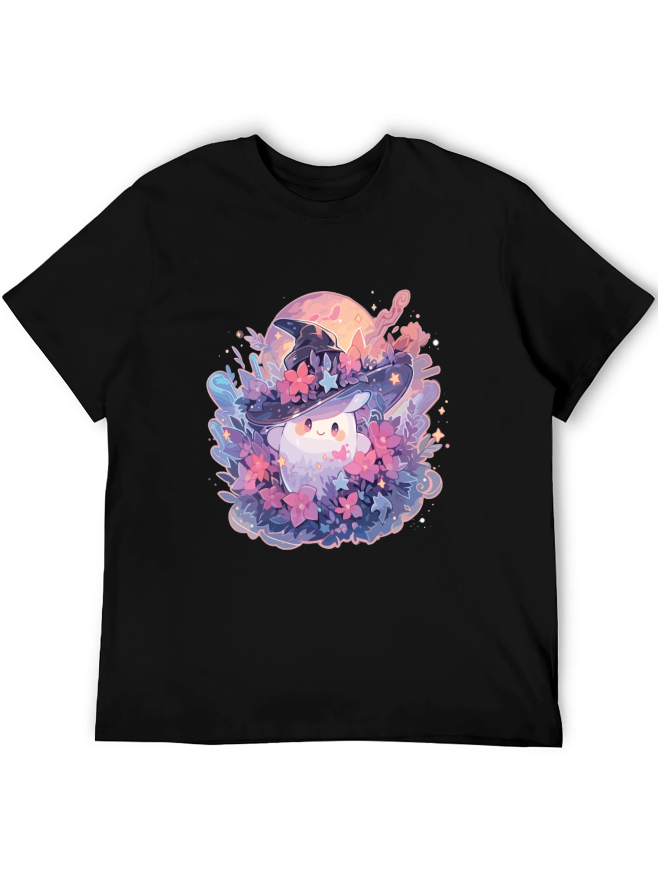 Mushroom Witch Graphic Tee - Unique Design
