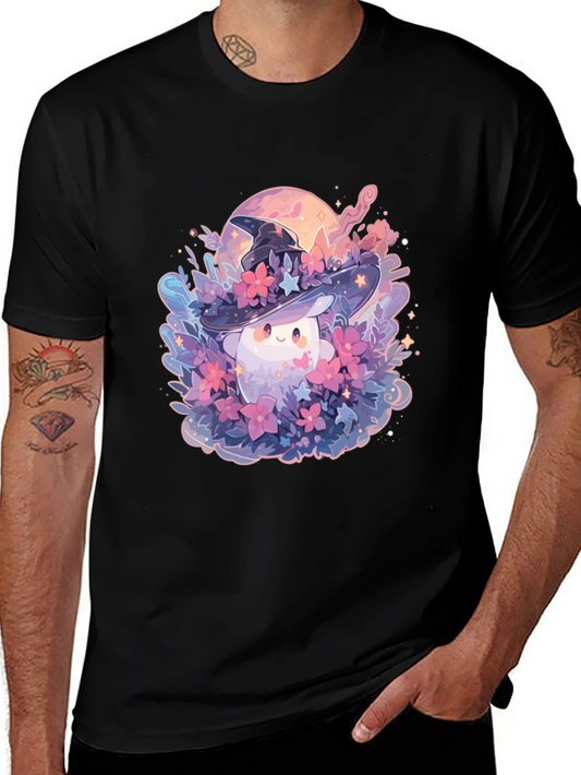 Mushroom Witch Graphic Tee - Unique Design