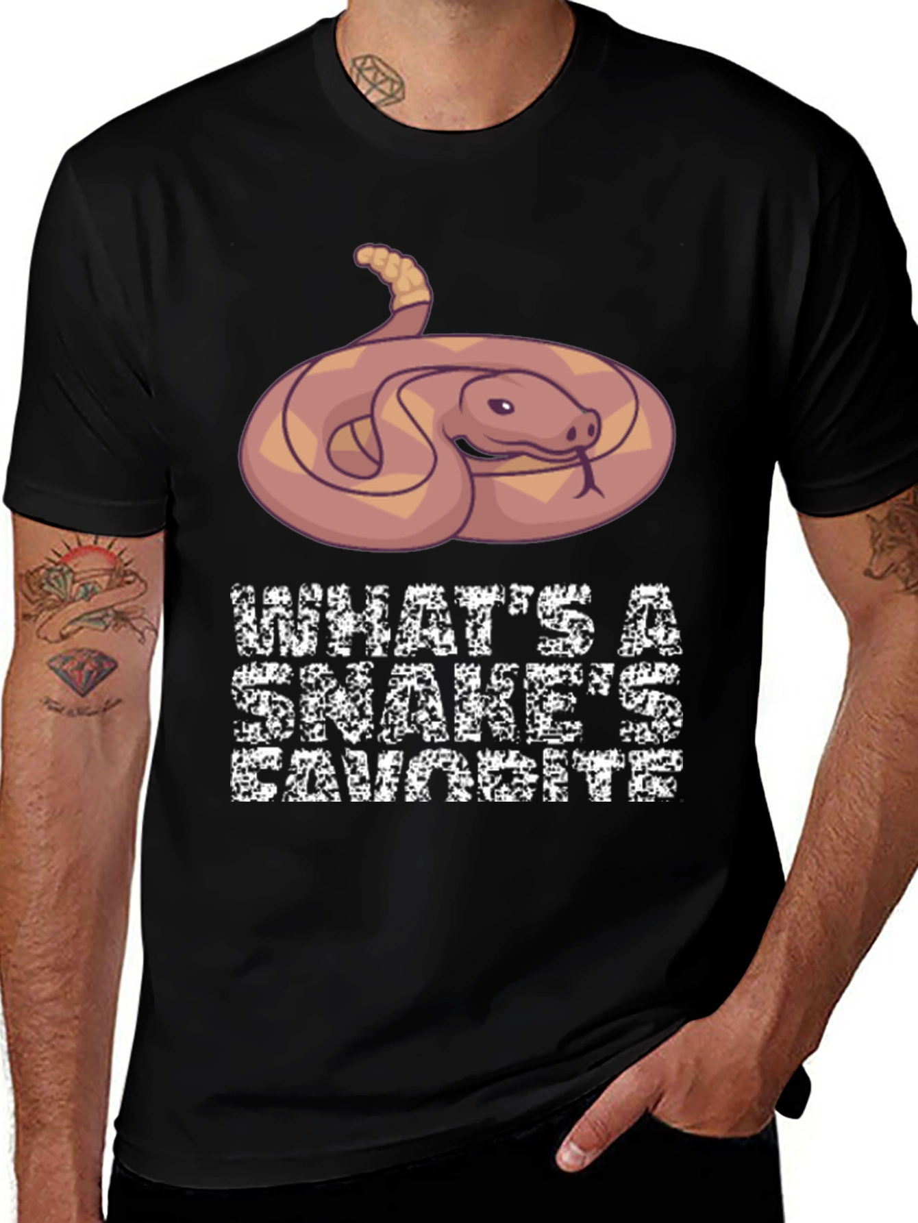 Snake Lover Tee - Whats a Snakes Favorite?