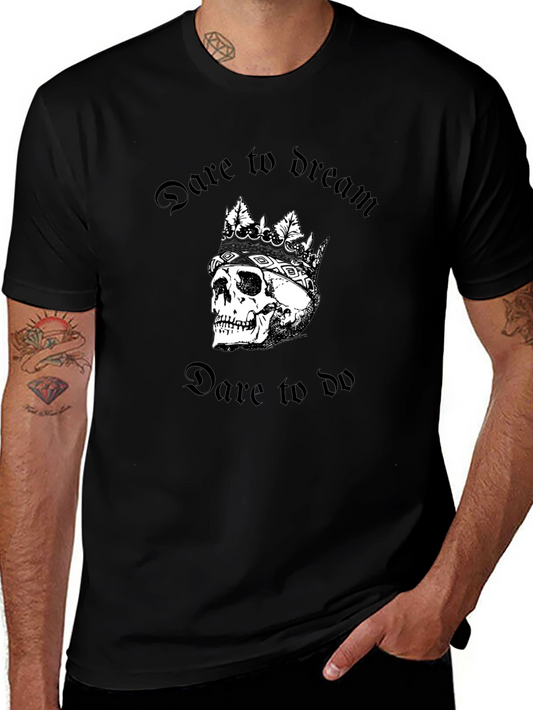 Dare to Dream Skull Tee - Gothic Style