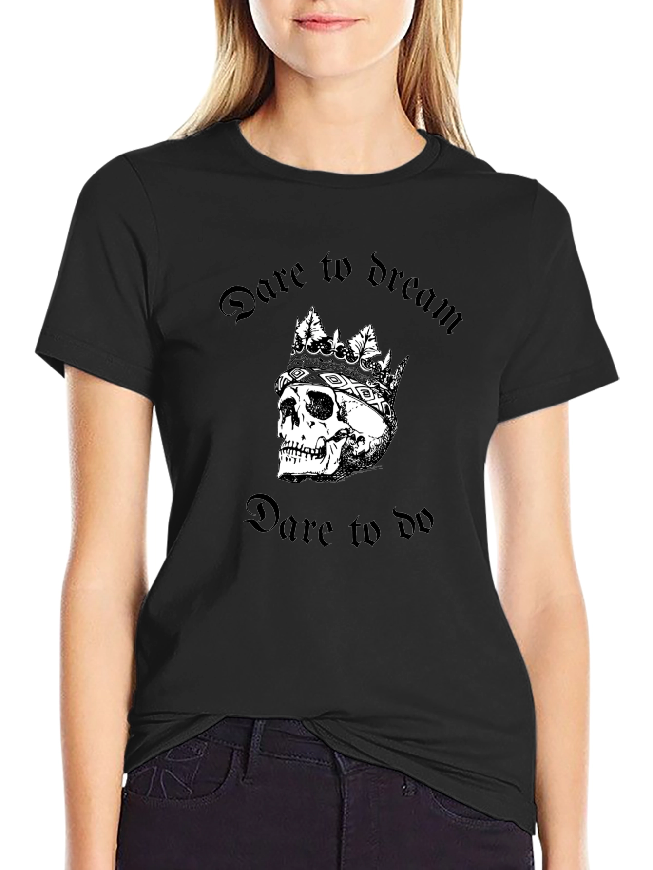 Dare to Dream Skull Tee - Gothic Style