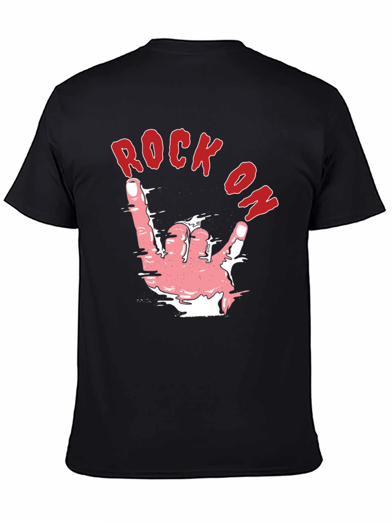 Rock On Graphic Tee - Black
