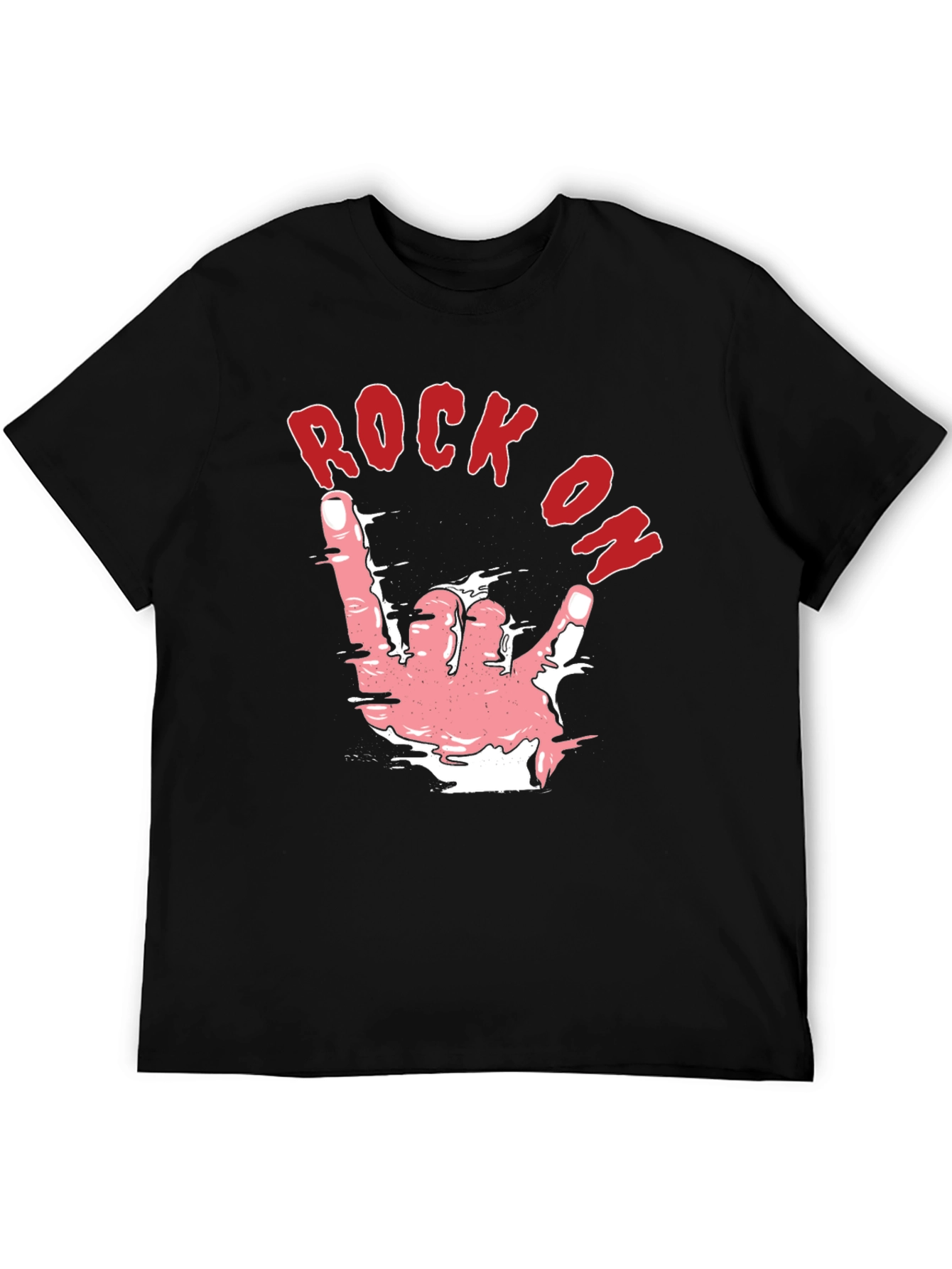 Rock On Graphic Tee - Black