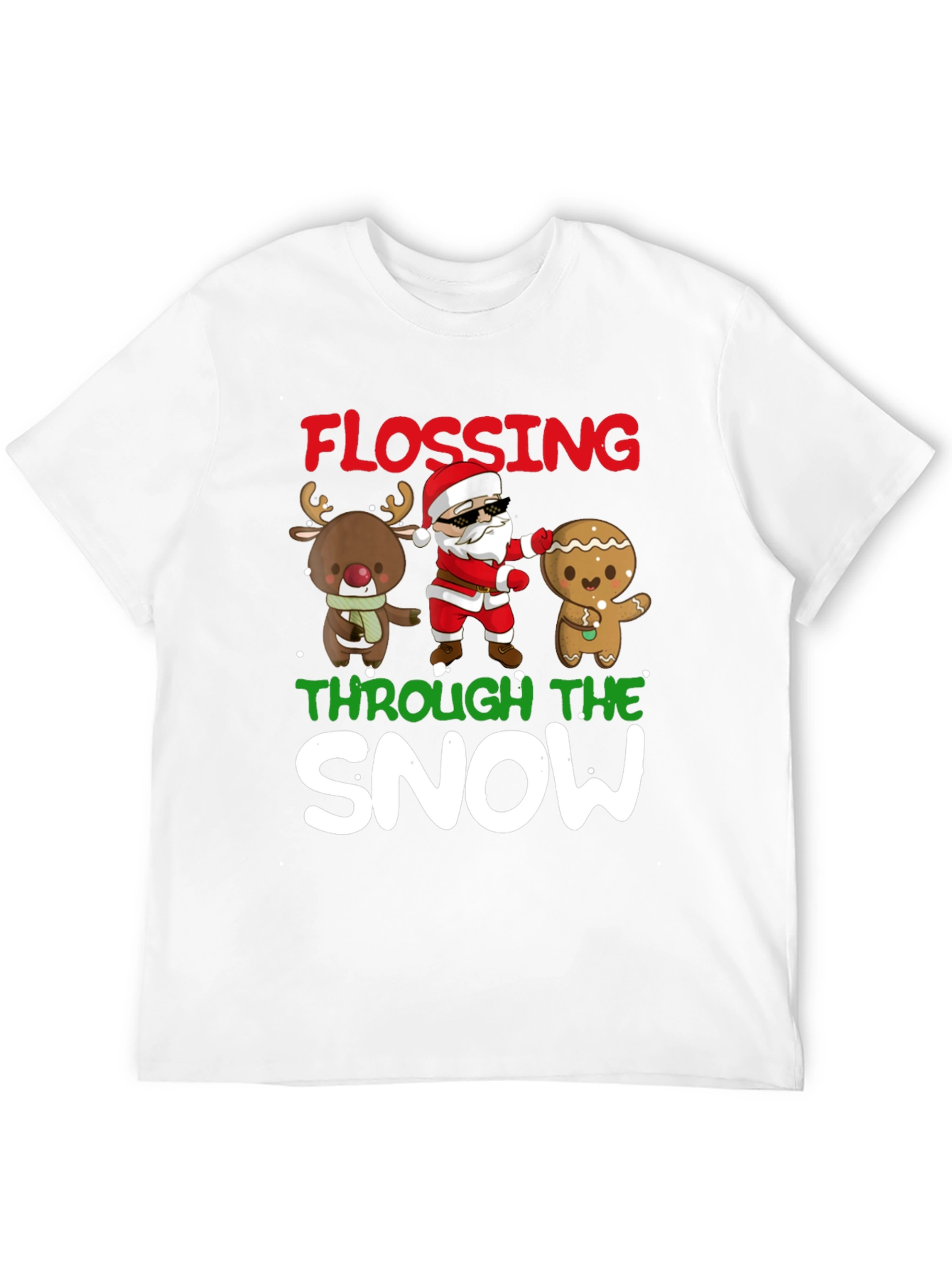 Flossing Through The Snow Holiday T-Shirt