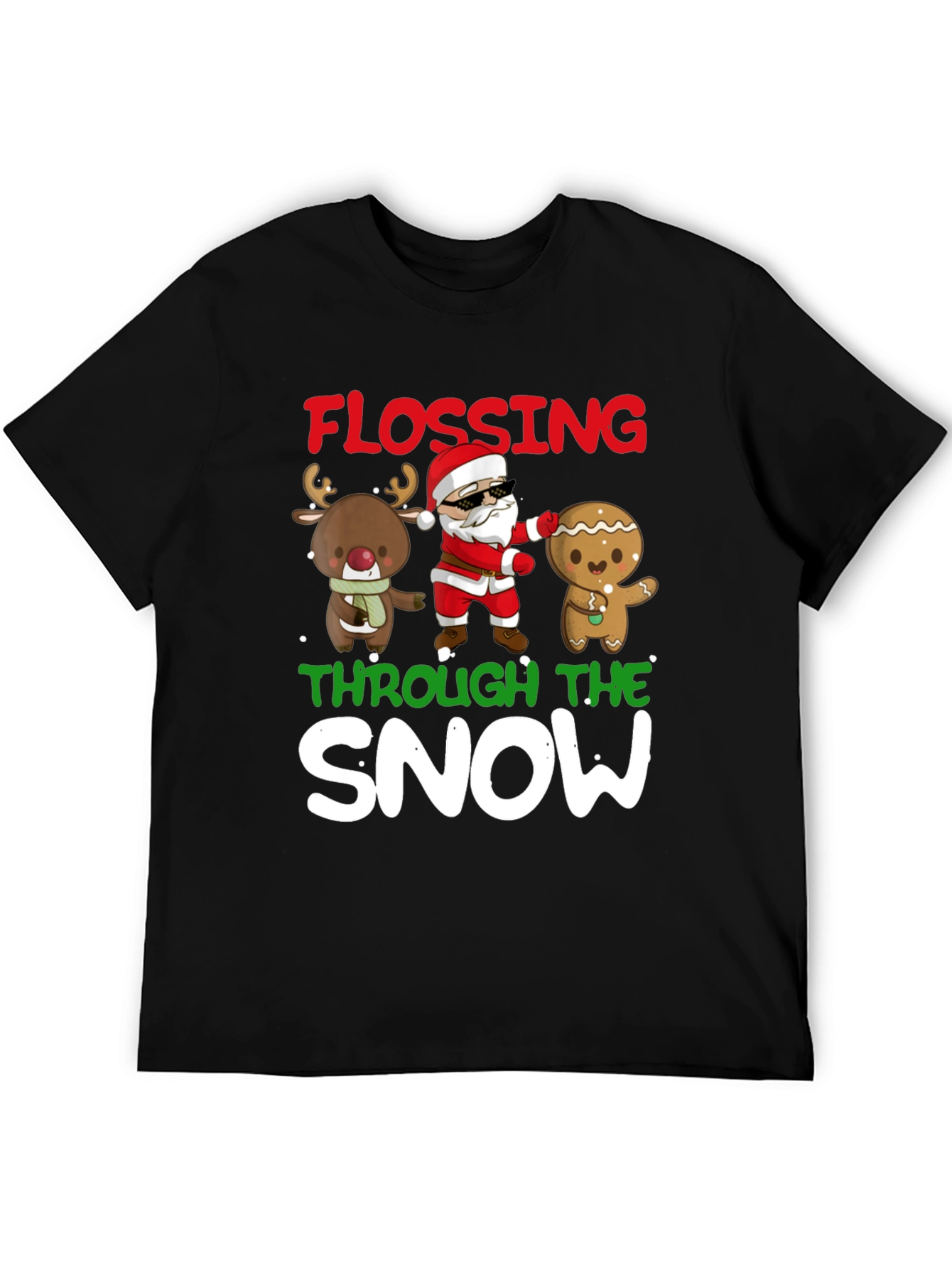 Flossing Through The Snow Holiday T-Shirt