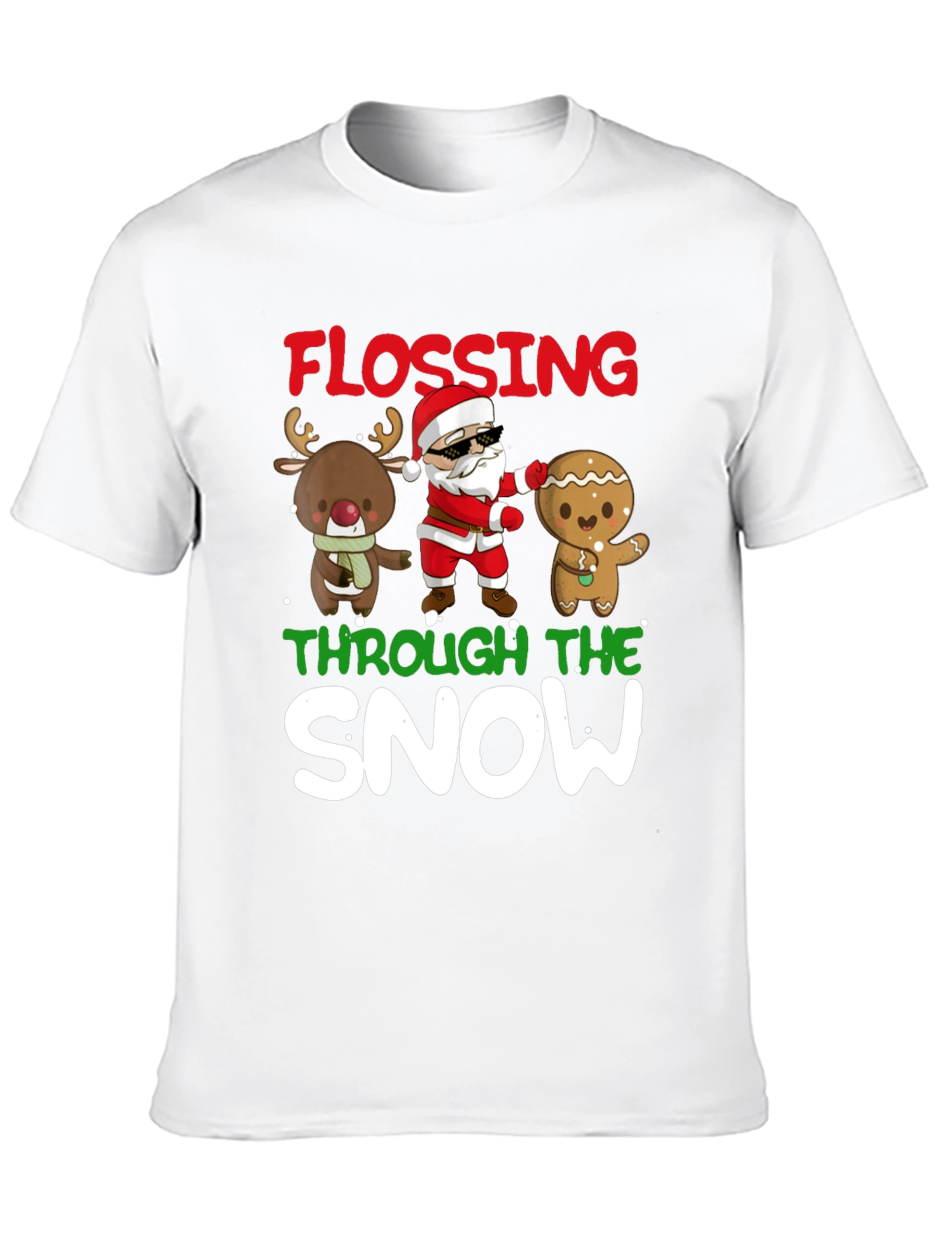 Flossing Through The Snow Holiday T-Shirt