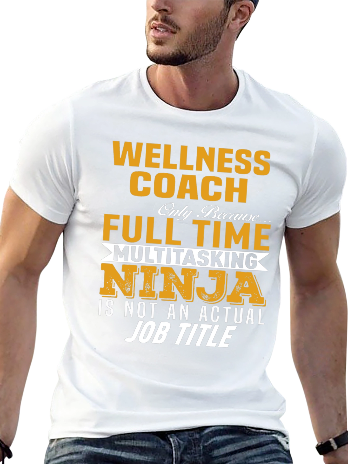 Wellness Coach T-Shirt: Multitasking Ninja Job Title