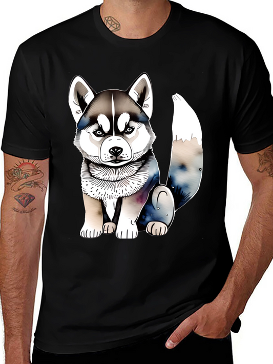 Husky Puppy T-Shirt: Cute Dog Graphic Tee