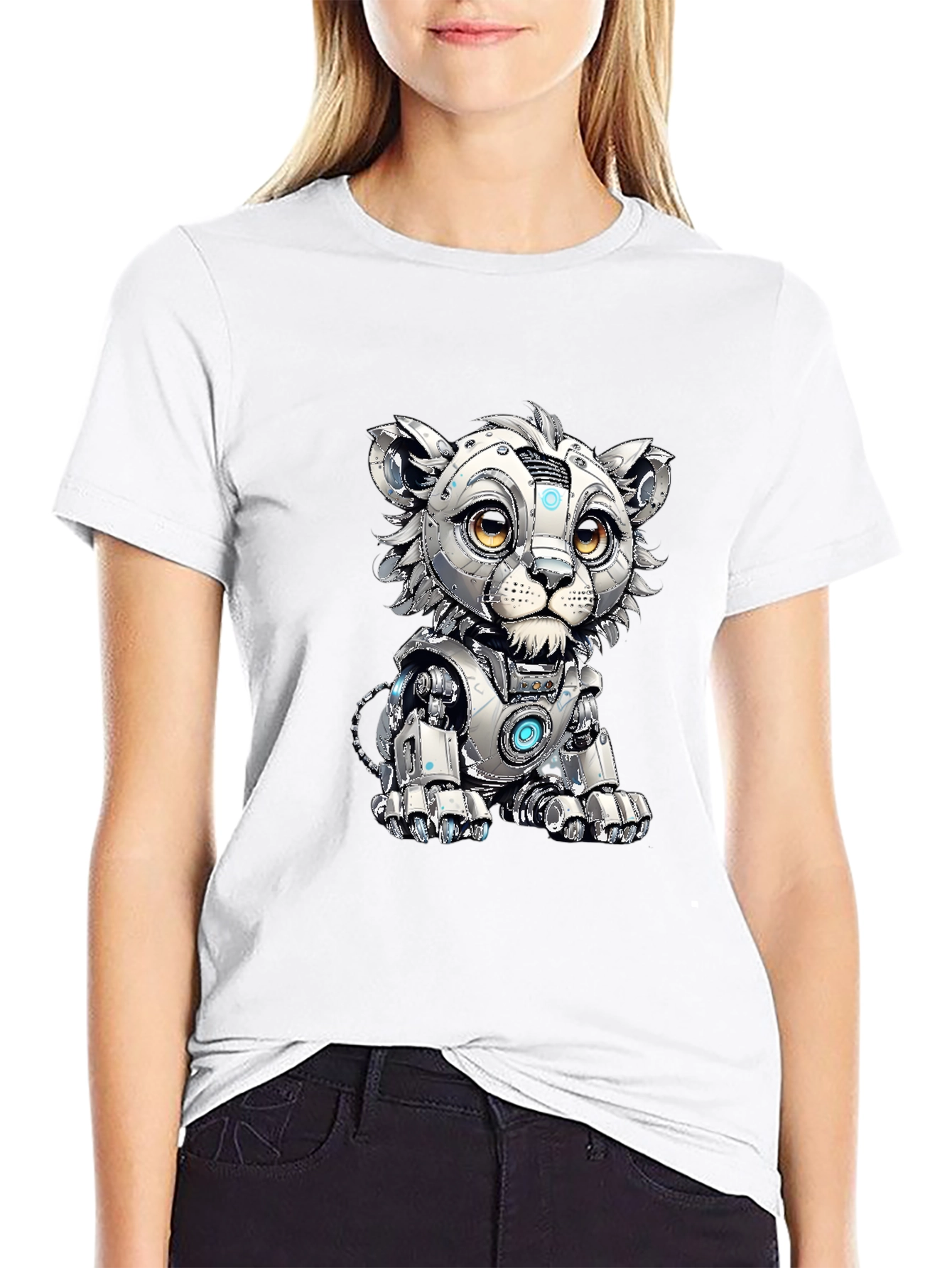 Robotic Lion Cub Graphic Tee