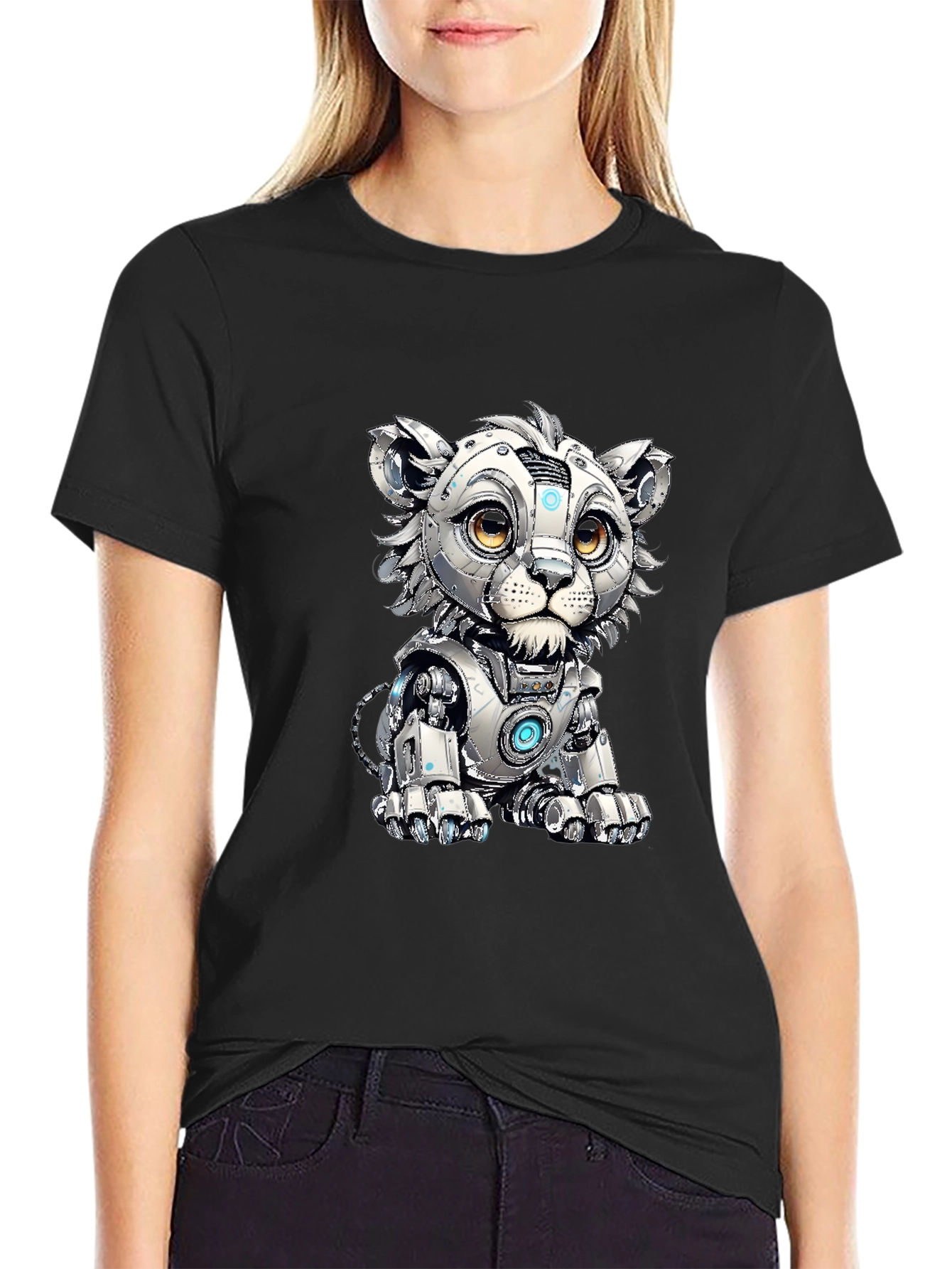 Robotic Lion Cub Graphic Tee