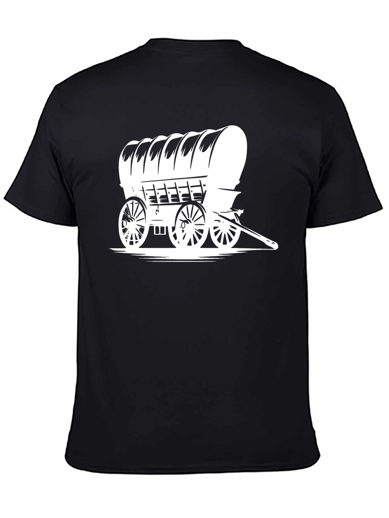 Covered Wagon Graphic Tee - Black