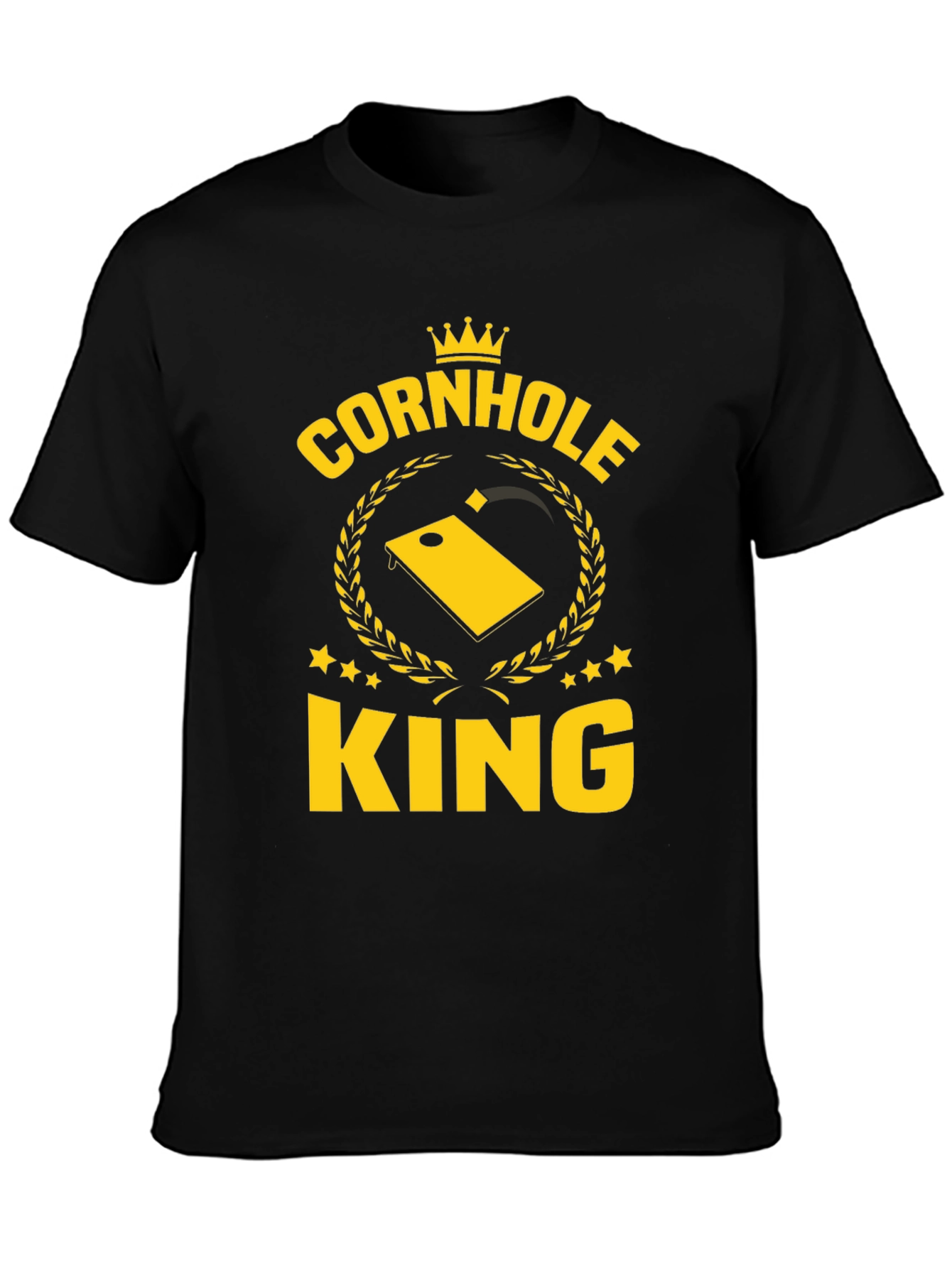 Cornhole King Graphic T-Shirt - Black
