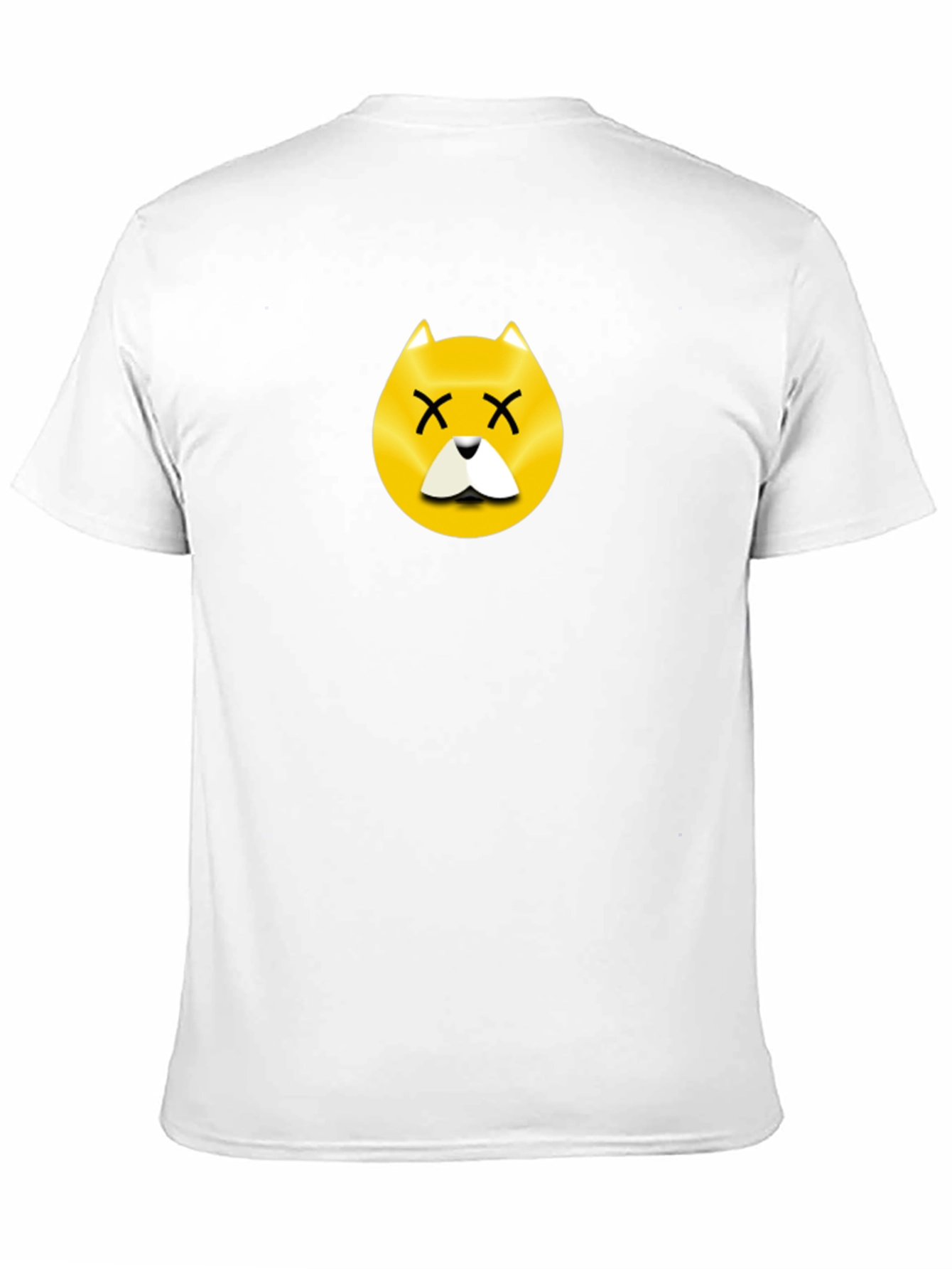 Dead Dog Emoji T-Shirt - Black Cotton