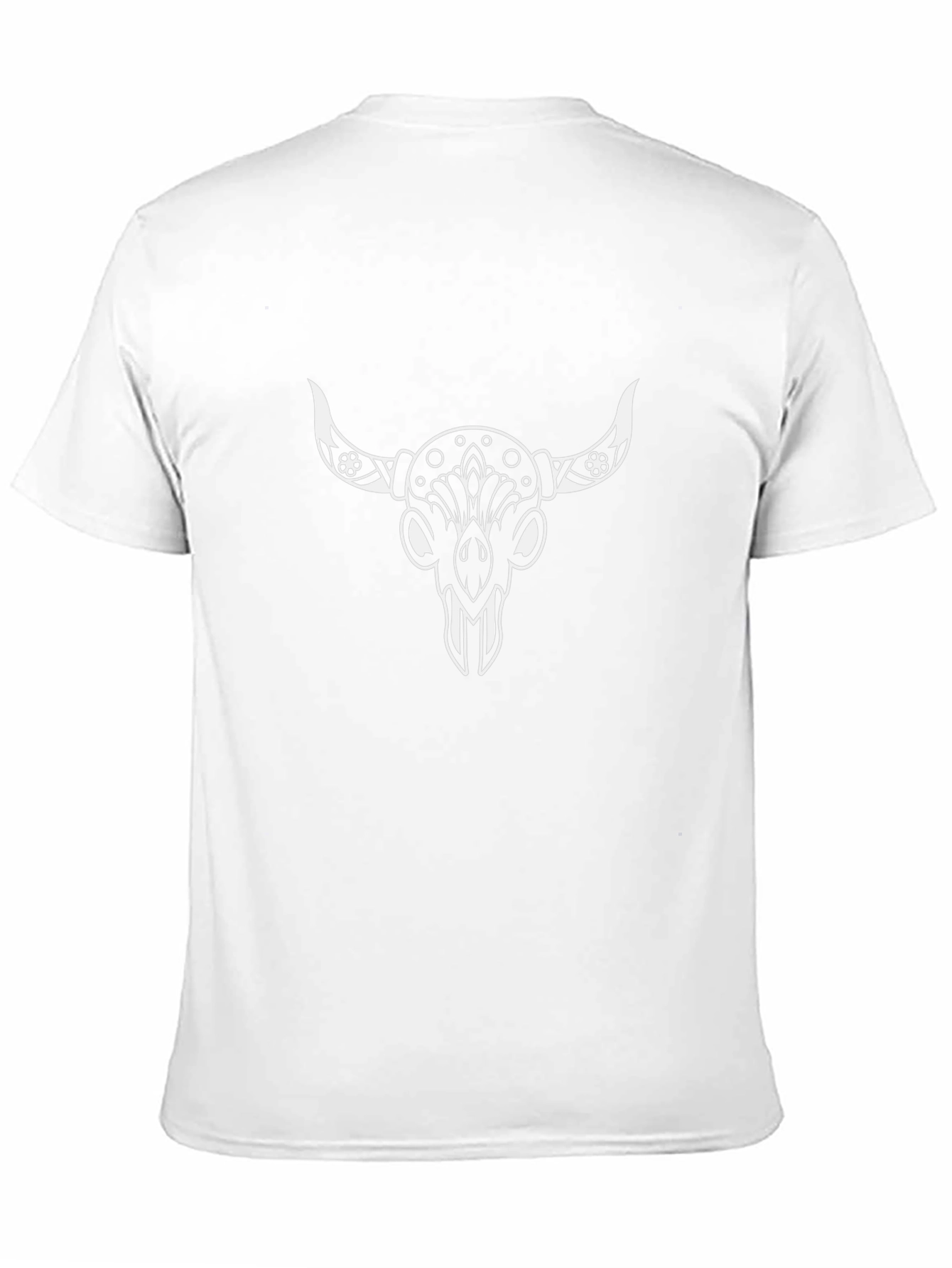 Bull Skull Graphic Tee - Black
