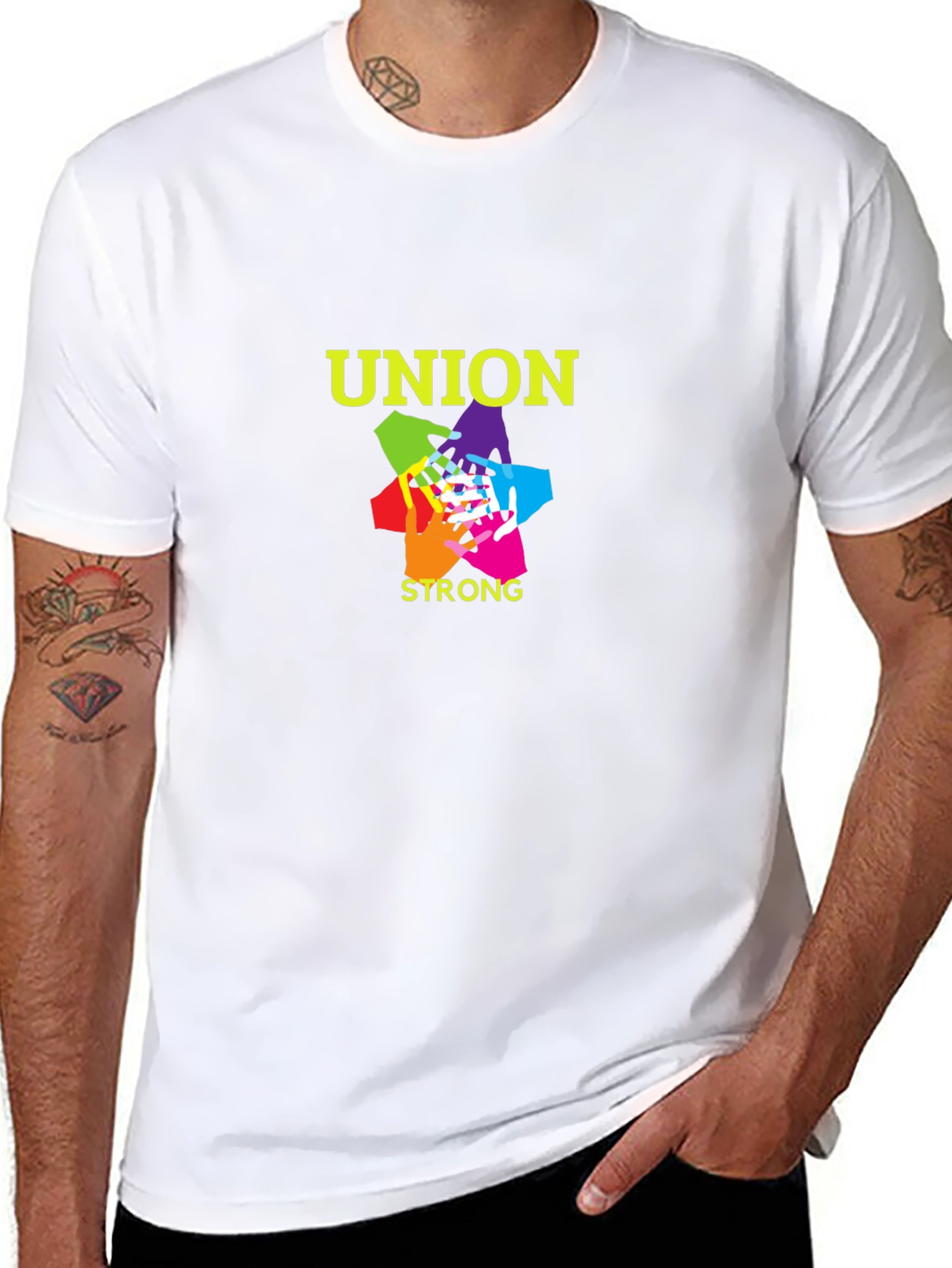 Union Strong Graphic T-Shirt - Black