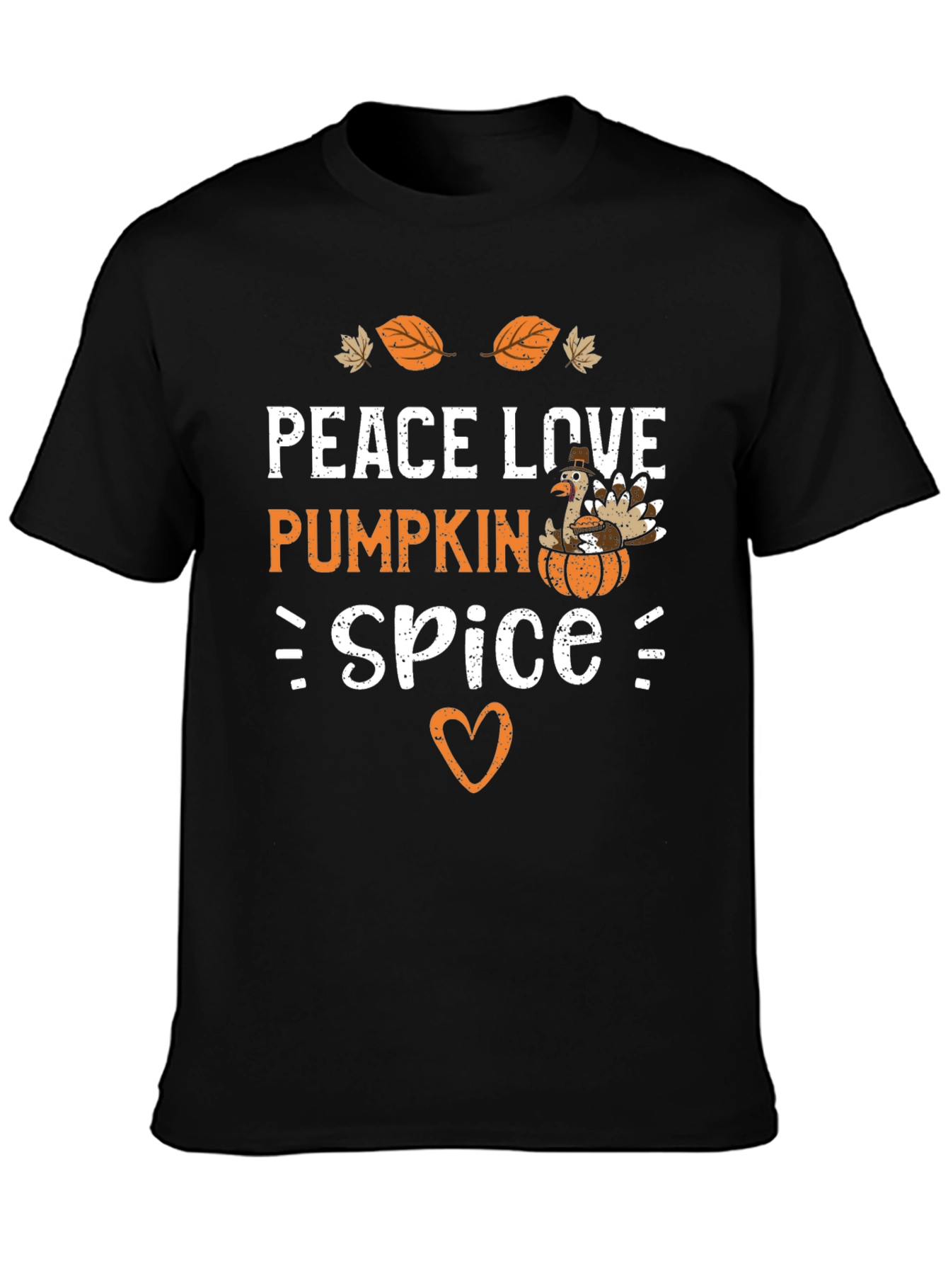 Peace Love Pumpkin Spice Thanksgiving T-Shirt