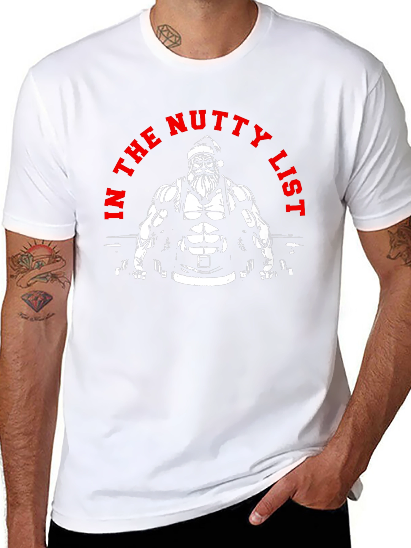 Nutty List Santa Gym T-Shirt