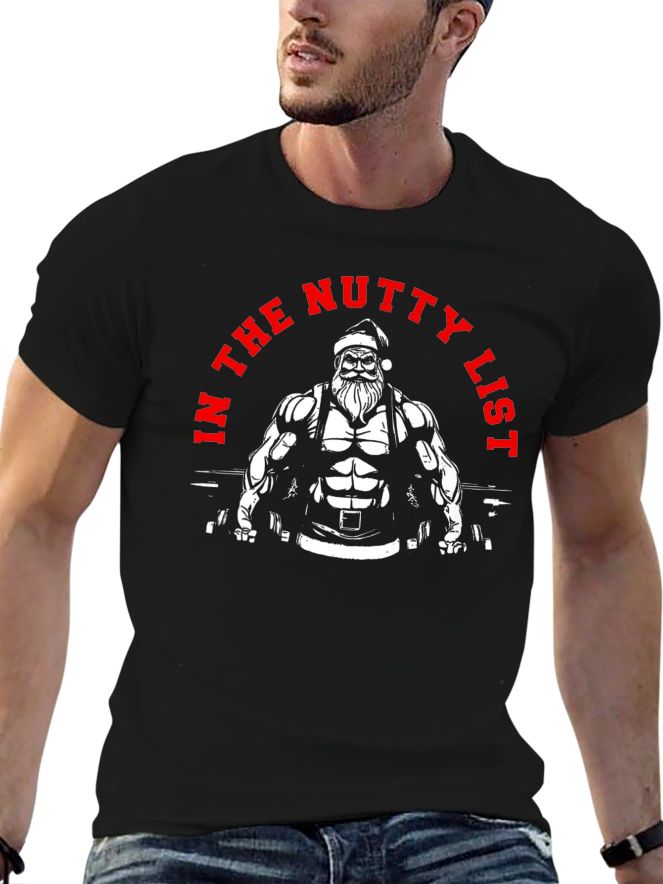 Nutty List Santa Gym T-Shirt