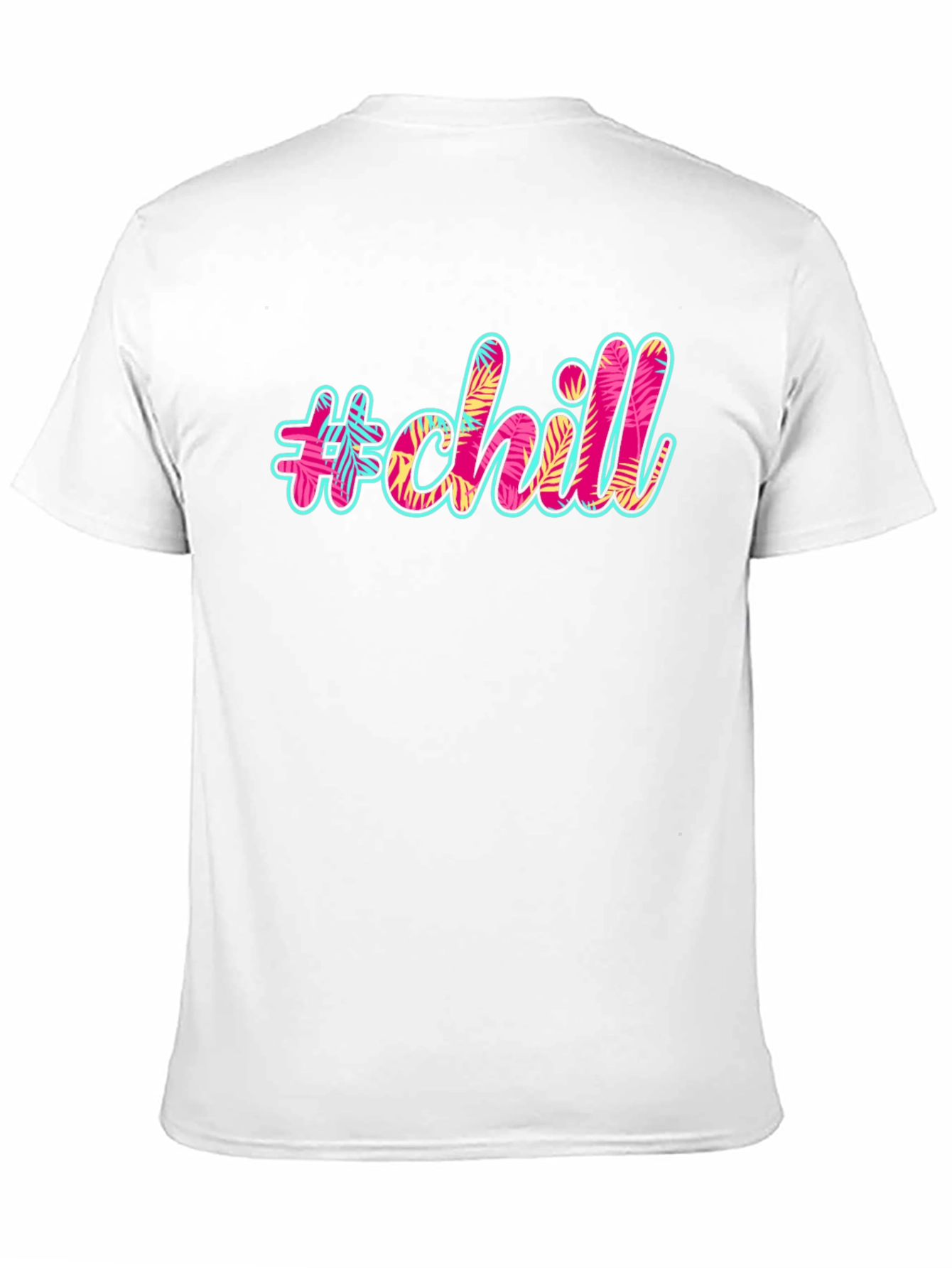 #chill Graphic Print Black T-Shirt