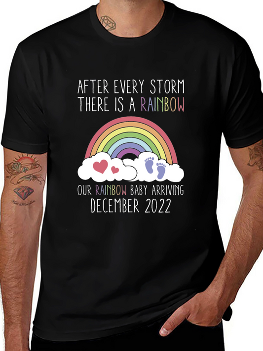 Rainbow Baby Arrival December 2022 T-Shirt