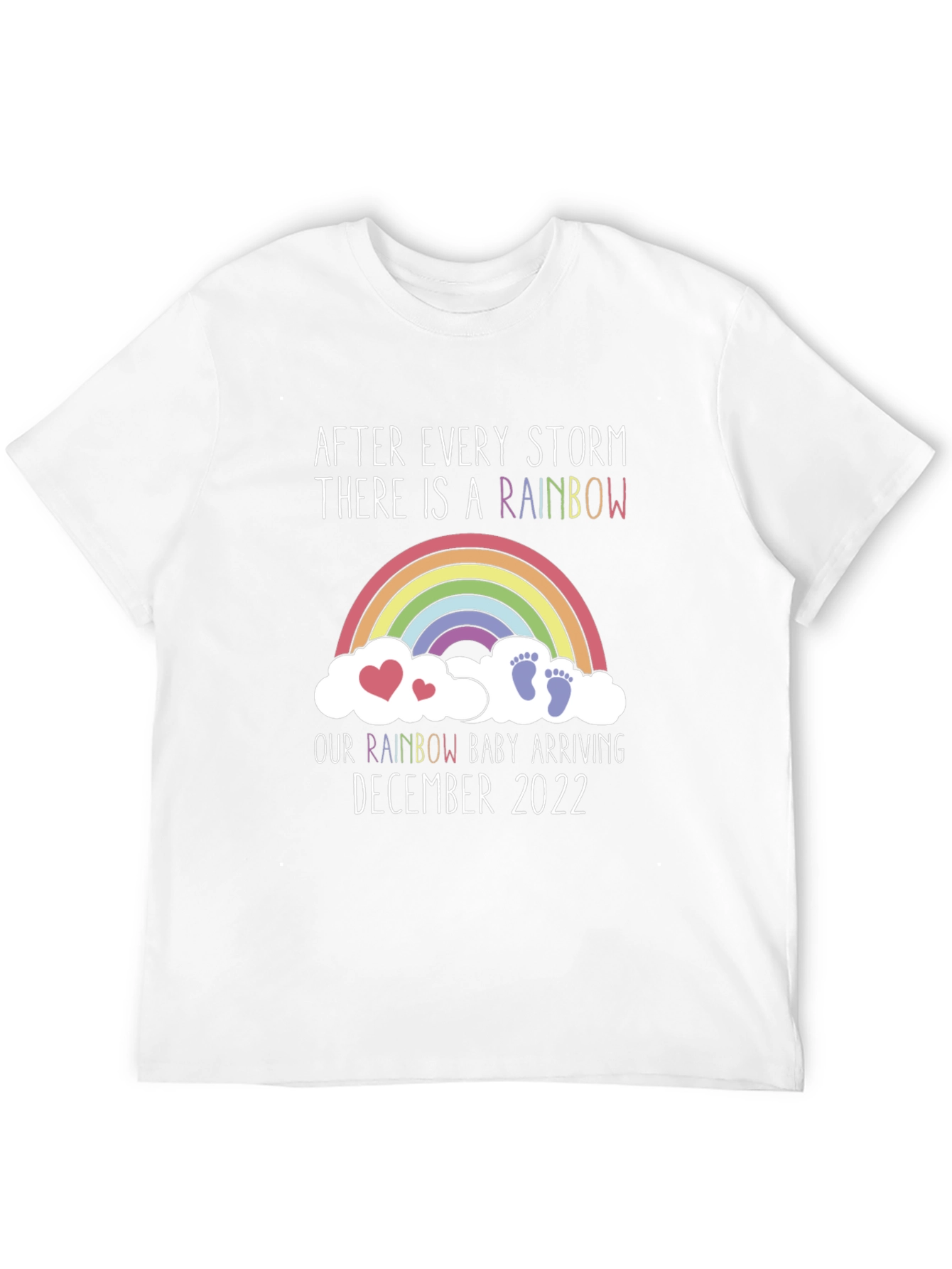 Rainbow Baby Arrival December 2022 T-Shirt