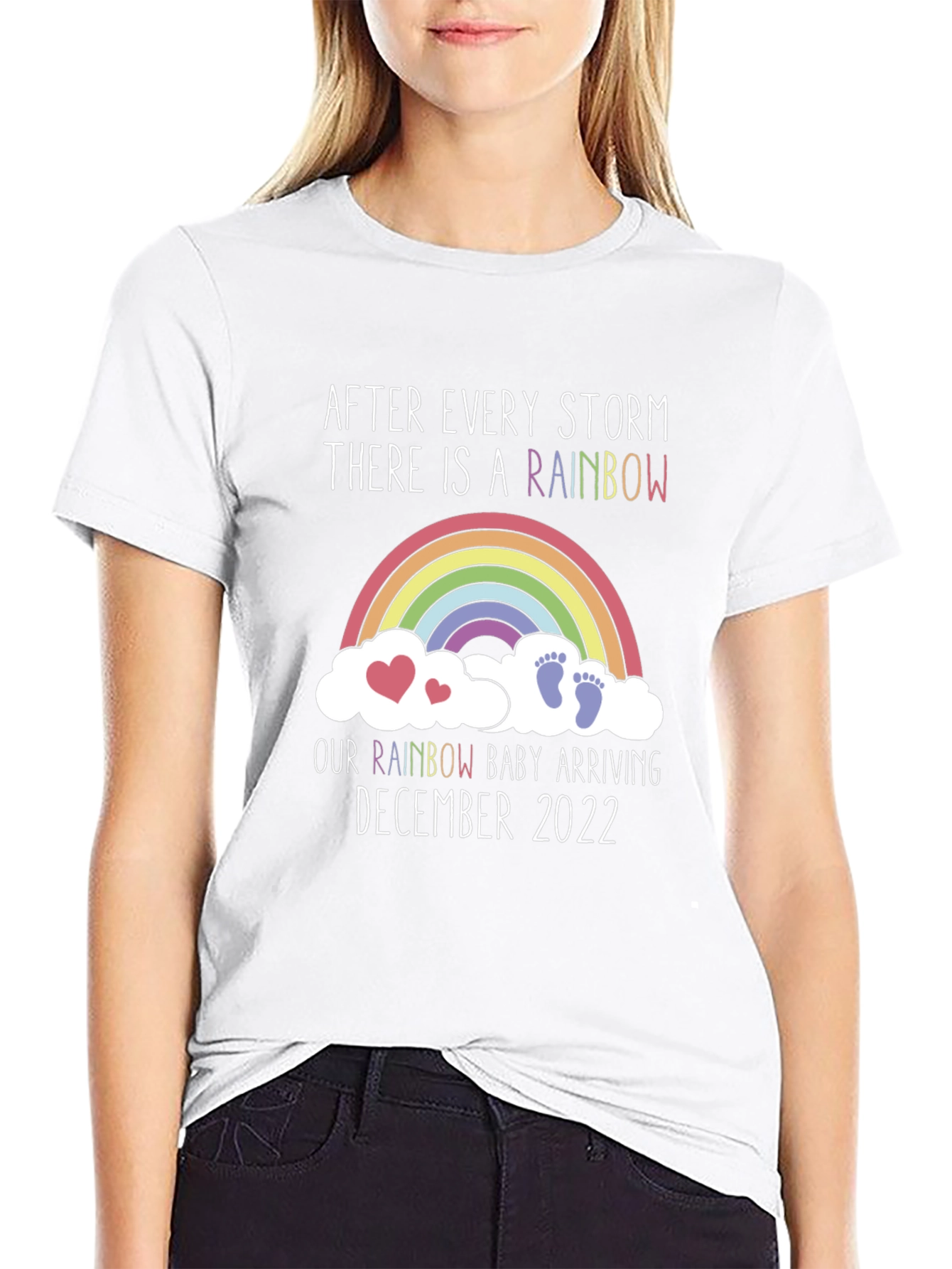 Rainbow Baby Arrival December 2022 T-Shirt