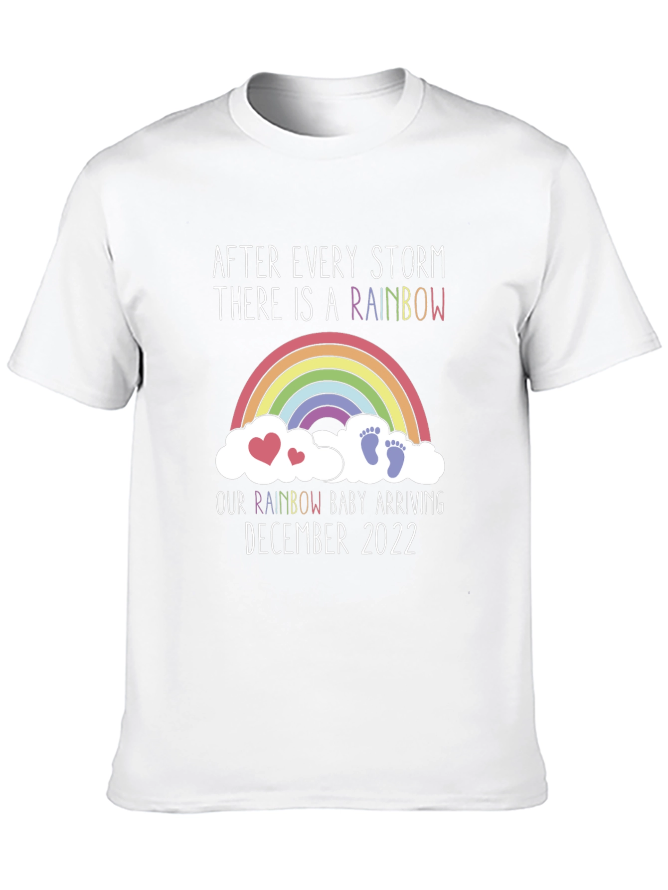 Rainbow Baby Arrival December 2022 T-Shirt